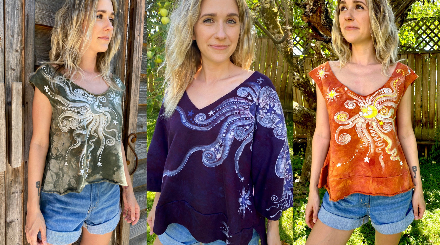Boho Batik Tops