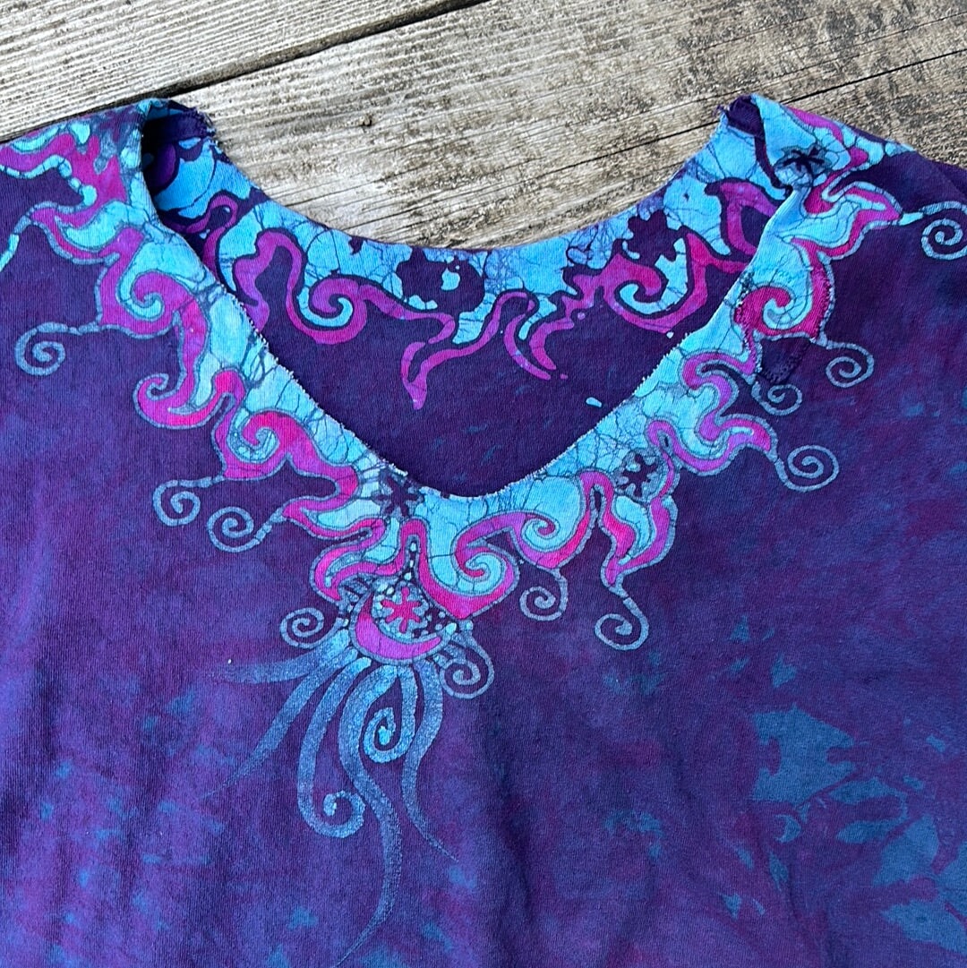 Sapphire Moon Necklace Tee - Size XL Shirts & Tops Batikwalla by Victoria