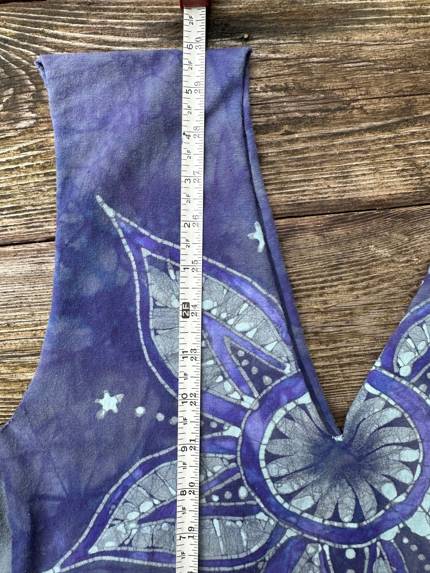 Batik Tunic Tank Dress - Soft Plum Star Tops batikwalla