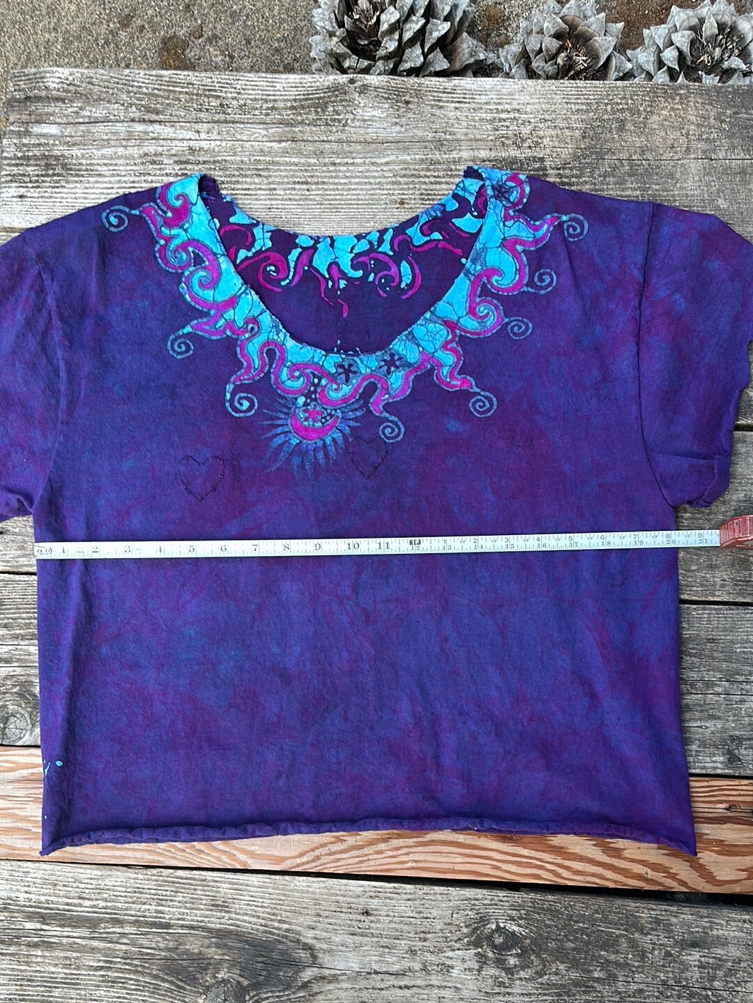 Sapphire Moon Necklace Tee - Size Medium Shirts & Tops Batikwalla by Victoria
