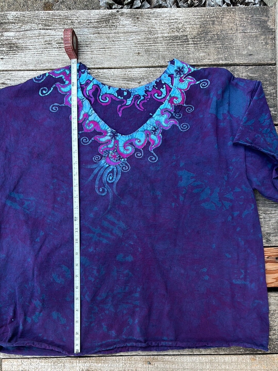 Sapphire Moon Necklace Tee - Size XL Shirts & Tops Batikwalla by Victoria