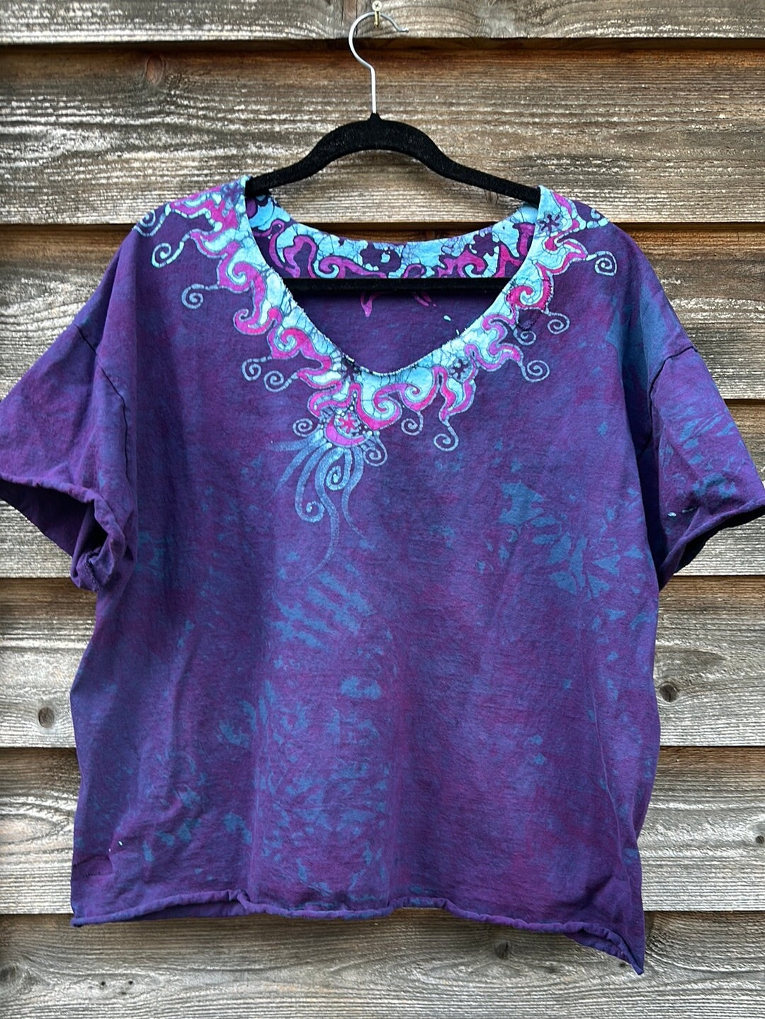 Sapphire Moon Necklace Tee - Size XL Shirts & Tops Batikwalla by Victoria
