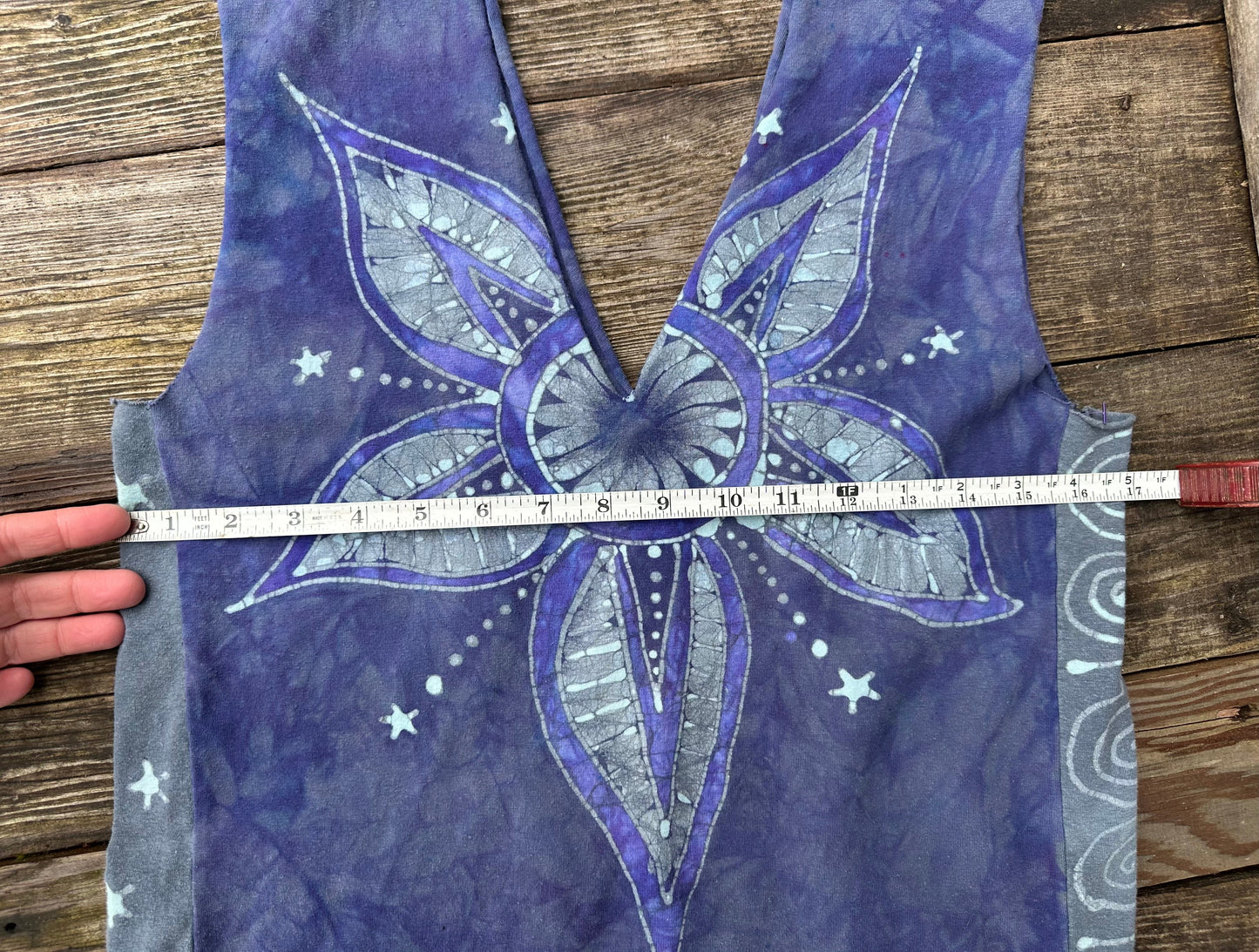 Batik Tunic Tank Dress - Soft Plum Star Tops batikwalla