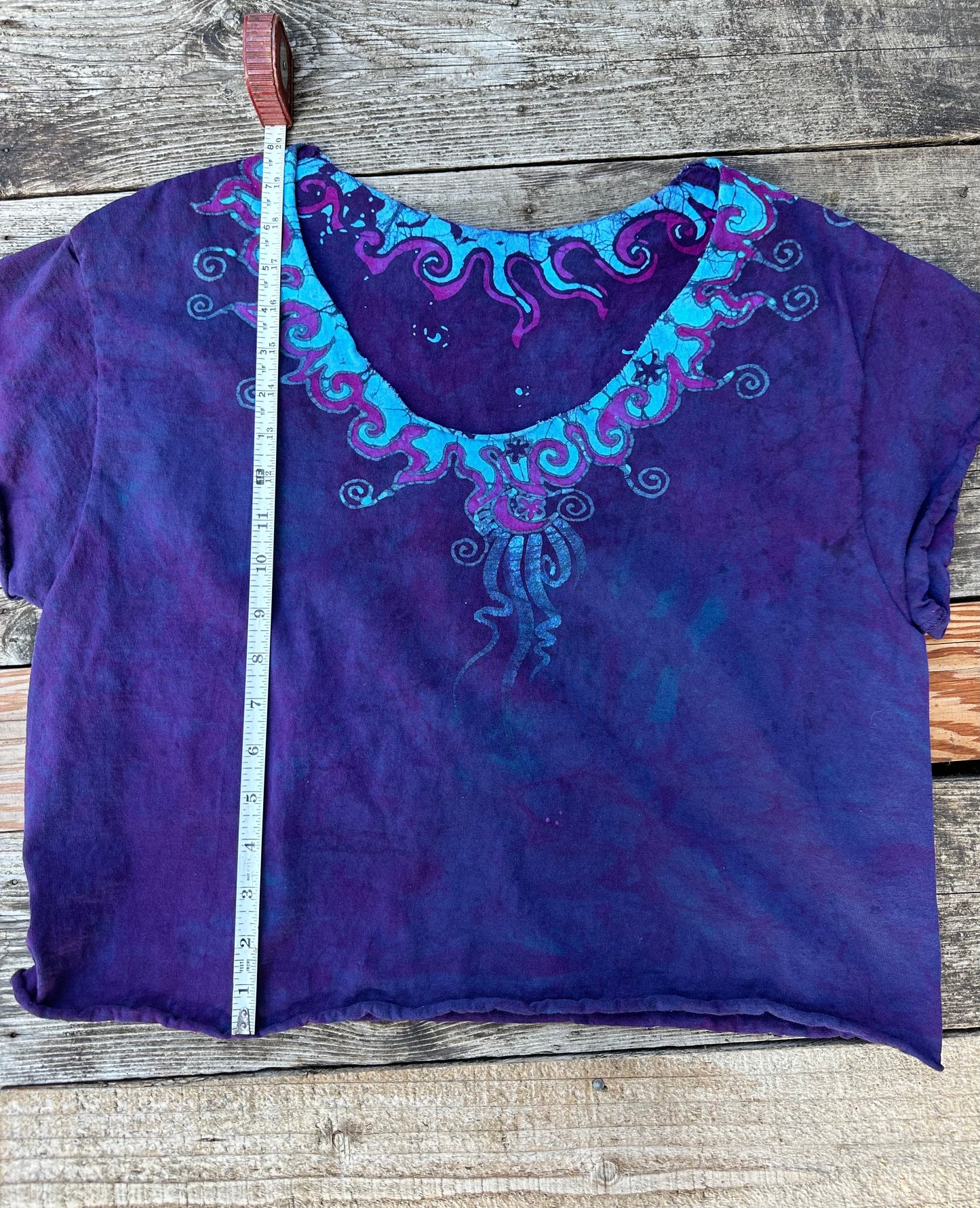 Sapphire Moon Necklace Tee - Size Small Shirts & Tops Batikwalla by Victoria