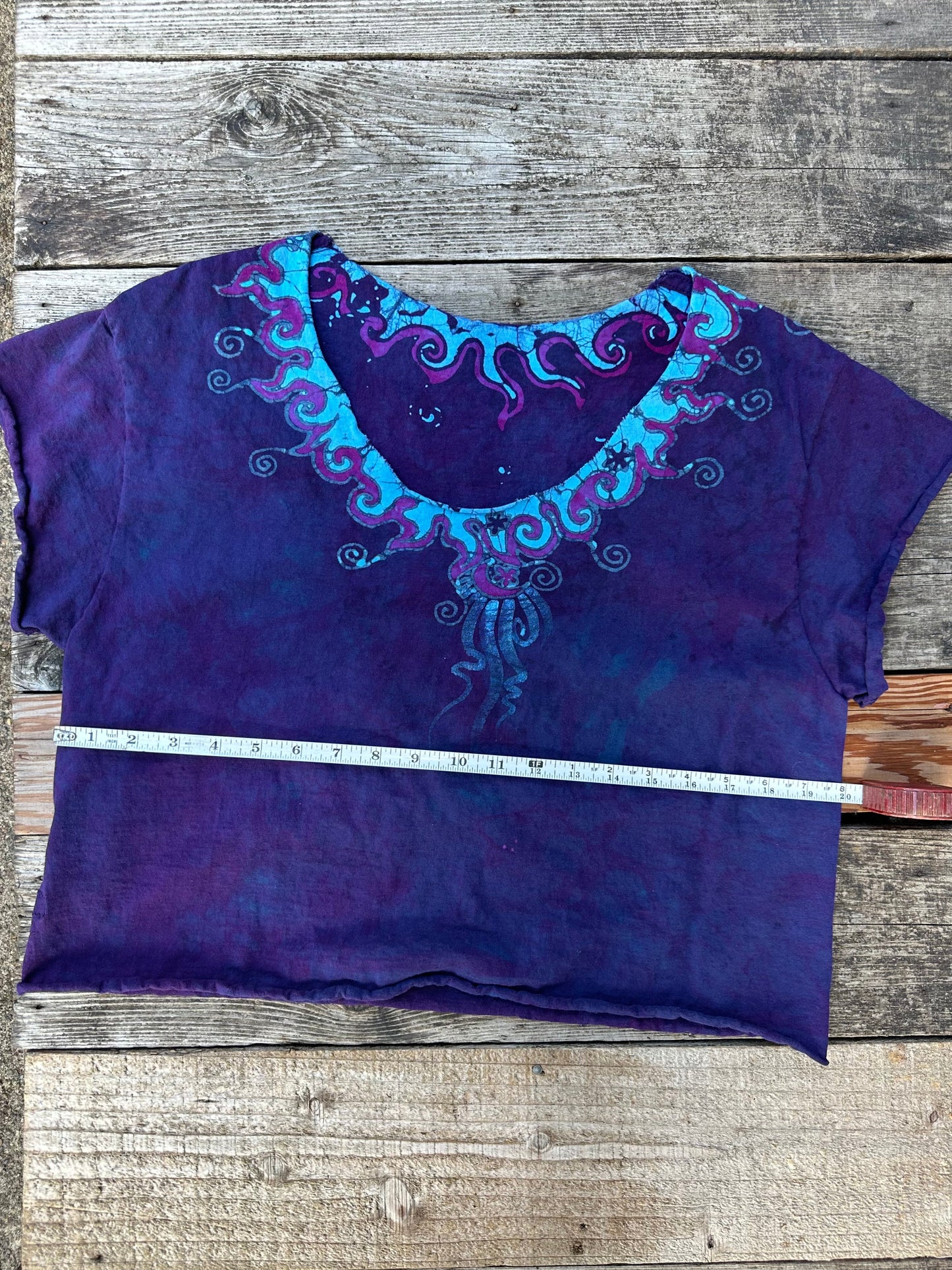 Sapphire Moon Necklace Tee - Size Small Shirts & Tops Batikwalla by Victoria