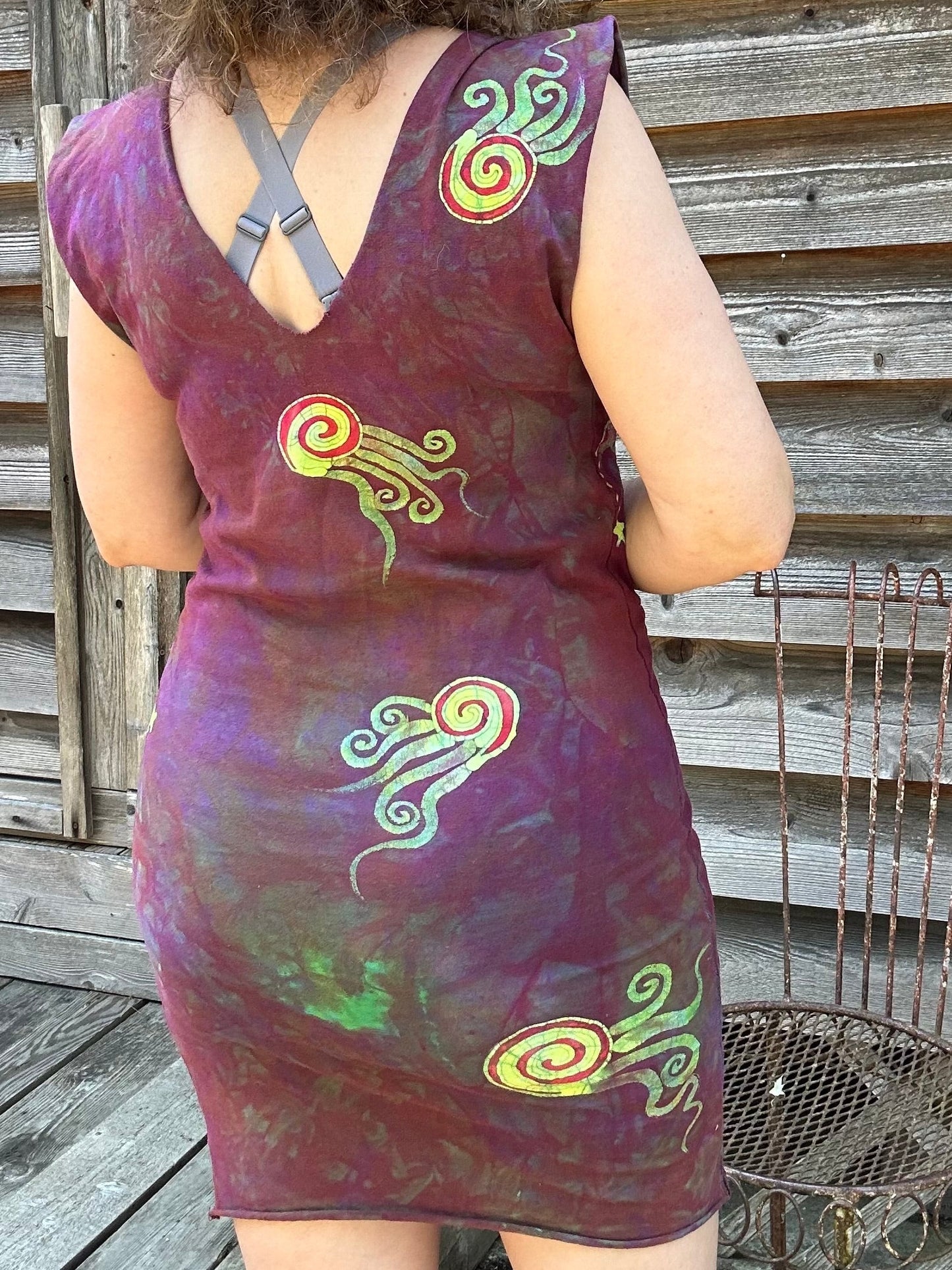 Sunrise Sunset Tribal Dance Tube Dress - Sale Basket - One Size Batik Dresses Batikwalla
