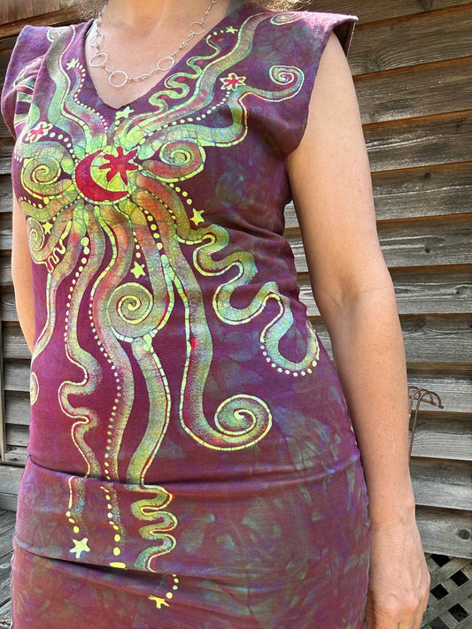 Sunrise Sunset Tribal Dance Tube Dress - Sale Basket - One Size Batik Dresses Batikwalla