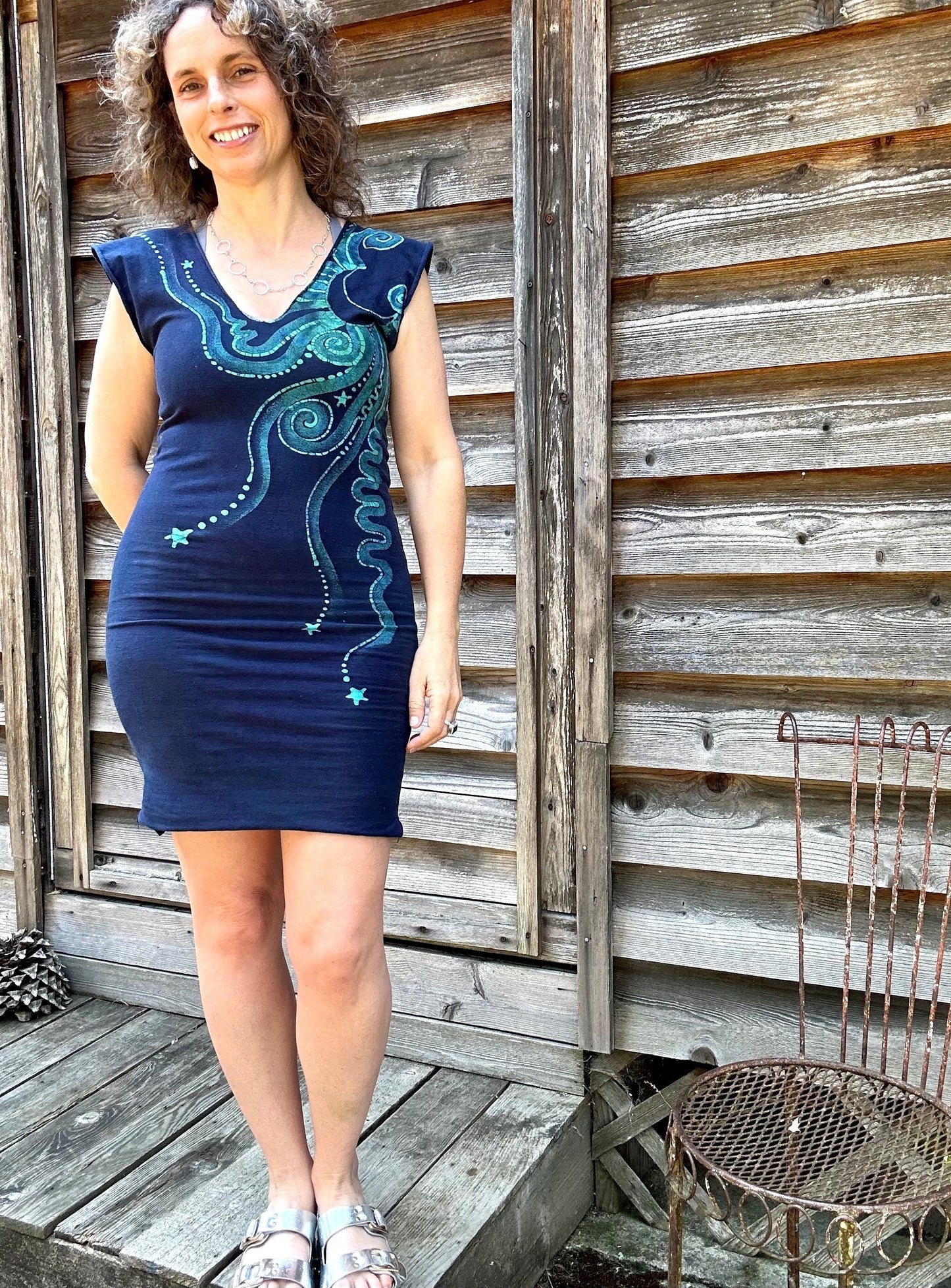 Pacific Moon Tribal Stretchy Hemp Tube Dress - Sale Basket - One Size Batik Dresses Batikwalla