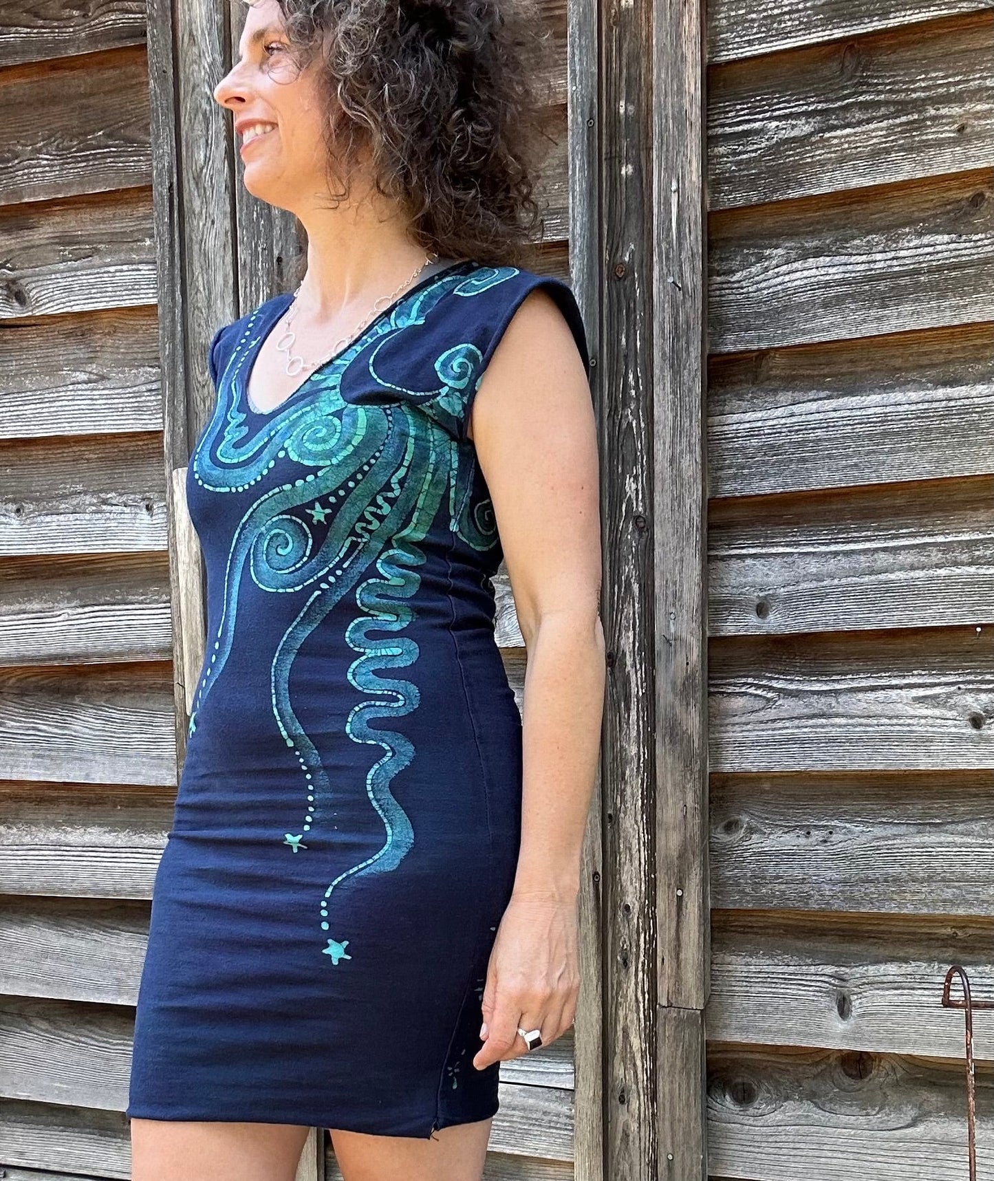 Pacific Moon Tribal Stretchy Hemp Tube Dress - Sale Basket - One Size Batik Dresses Batikwalla