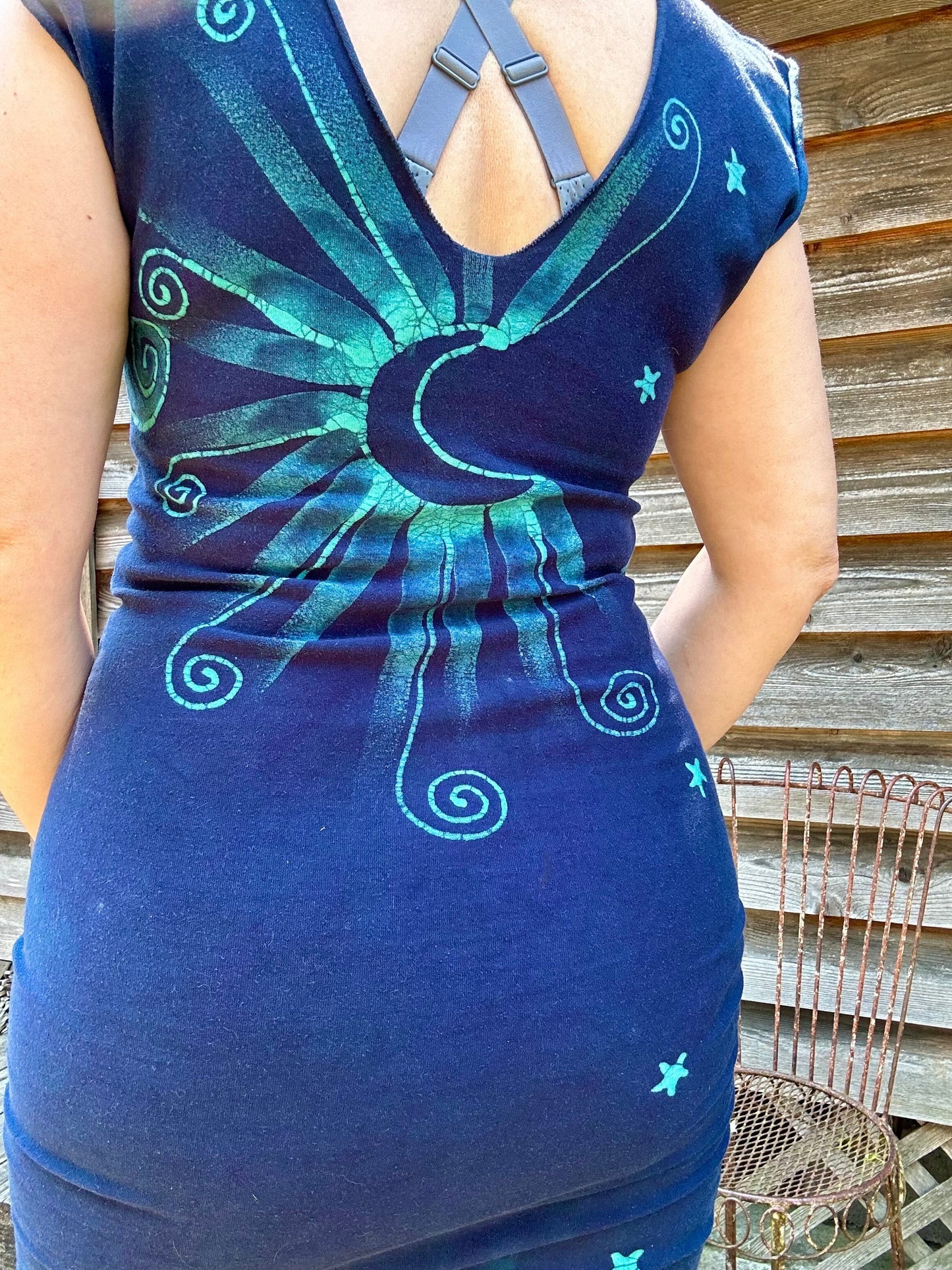 Pacific Moon Tribal Stretchy Hemp Tube Dress - Sale Basket - One Size Batik Dresses Batikwalla One Size