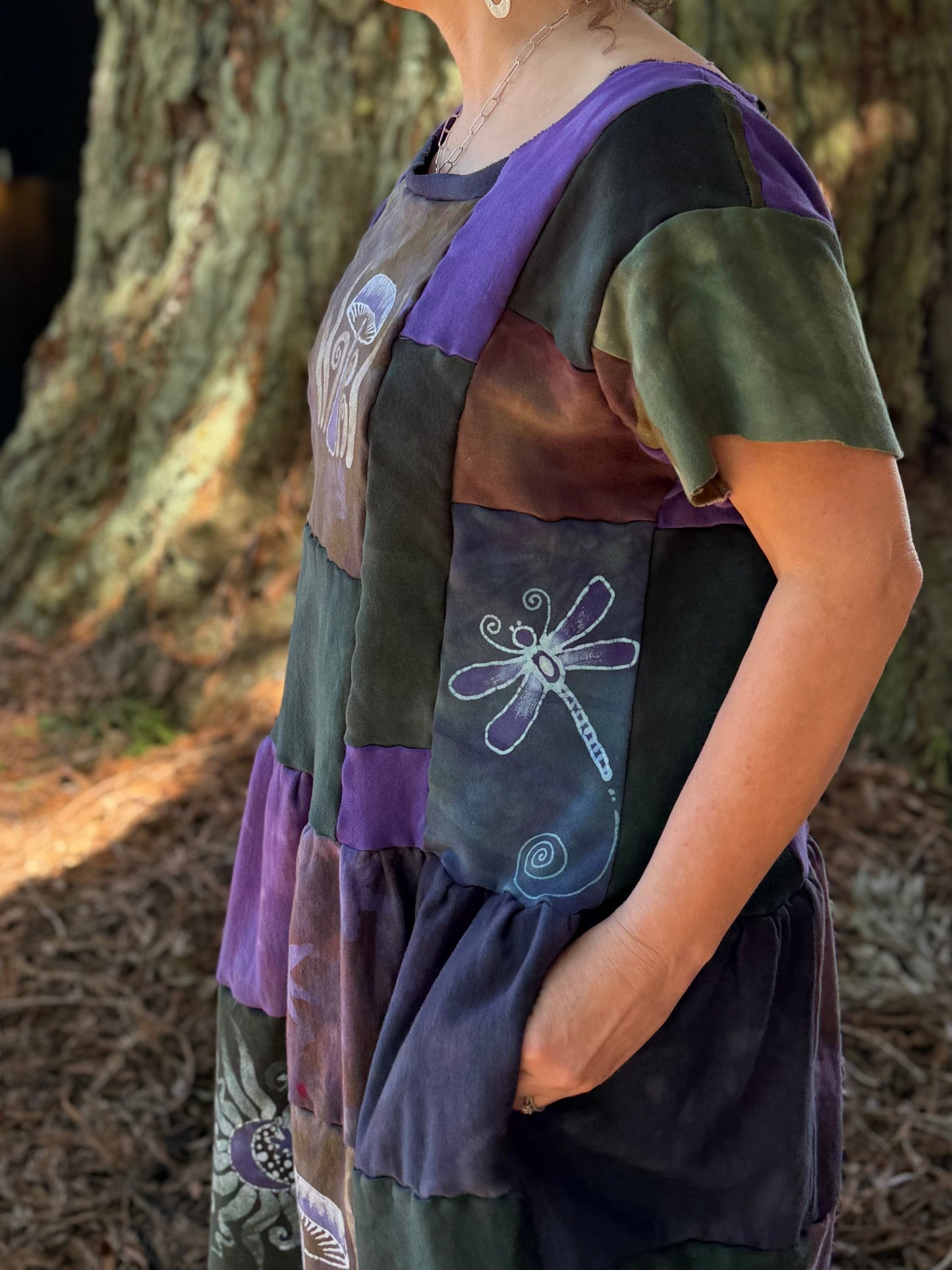 Woodland Spirit Patchwork Dress Batikwalla by Victoria