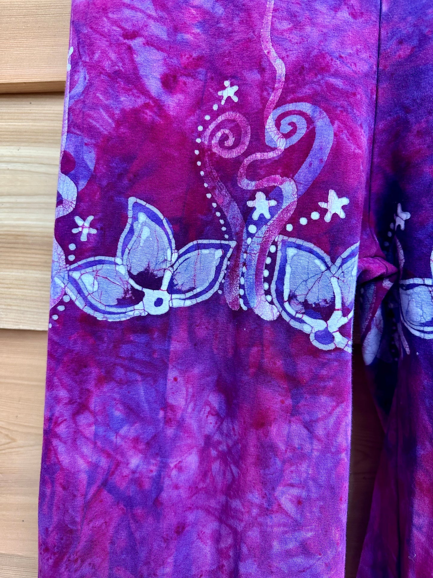 Pink Lotus Batik Yoga Pants Yoga Pants batikwalla