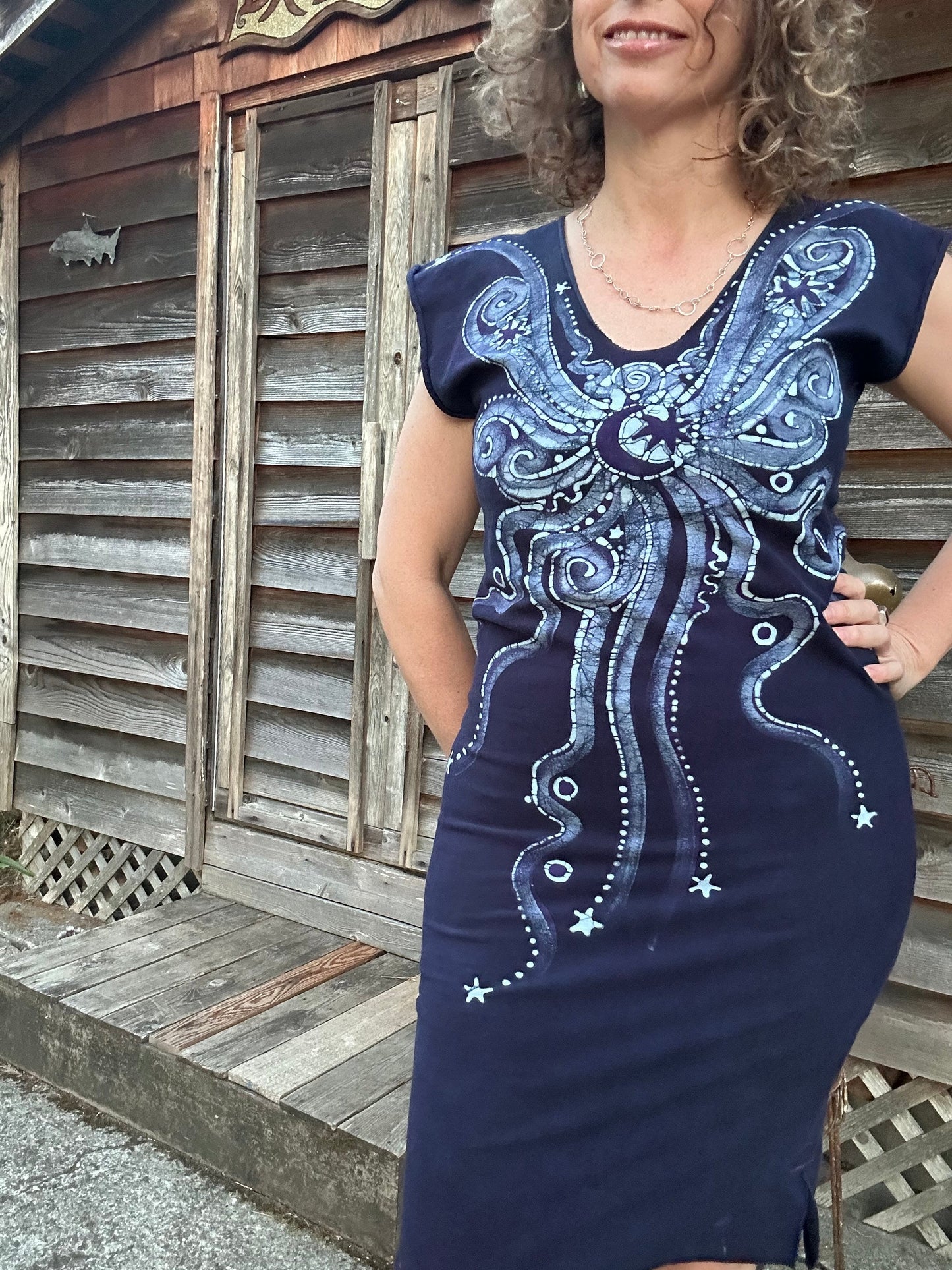 Midnight Stars Tribal Stretchy Tube Batik Dress Batik Dresses Batikwalla