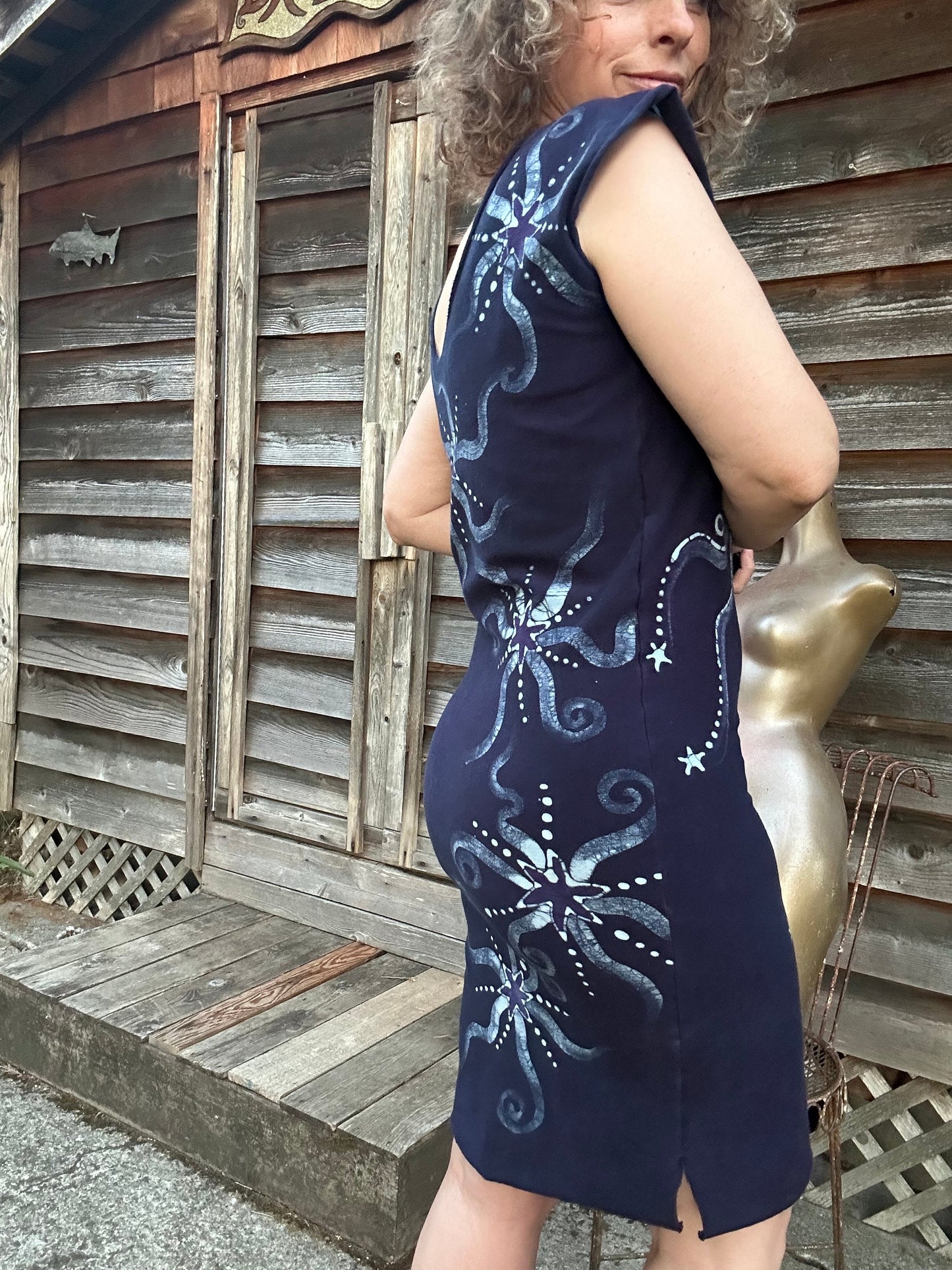 Midnight Stars Tribal Stretchy Tube Batik Dress Batik Dresses Batikwalla