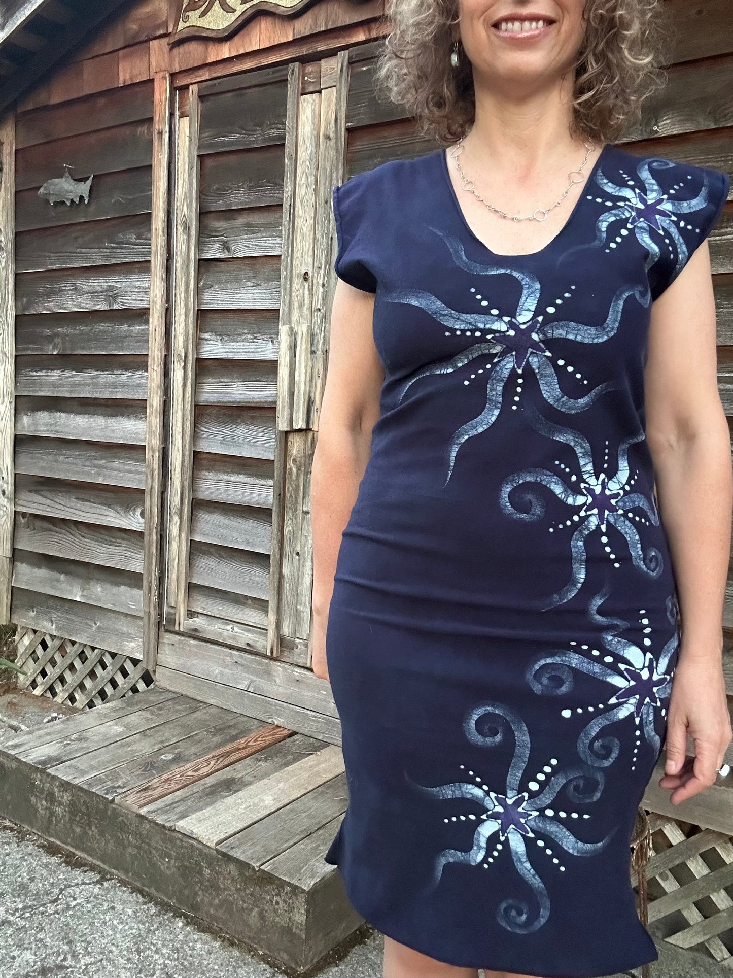 Midnight Stars Tribal Stretchy Tube Batik Dress Batik Dresses Batikwalla