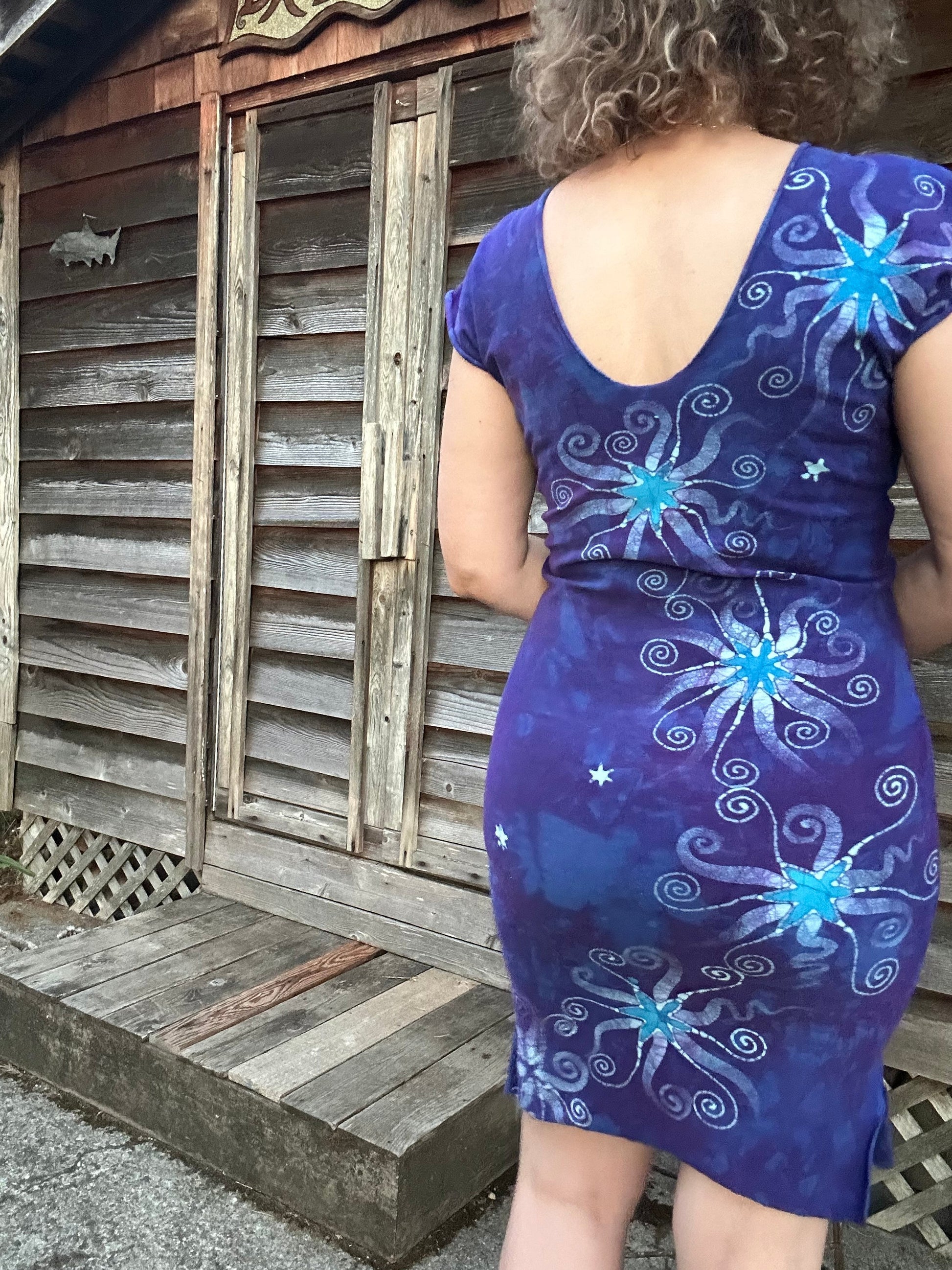 Wisteria Bliss Tribal Stretchy Tube Batik Dress Batik Dresses Batikwalla
