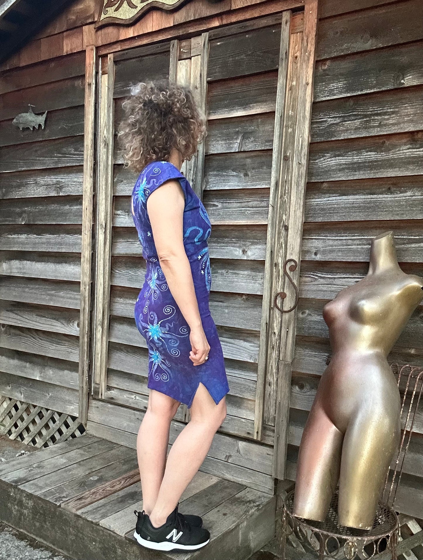 Wisteria Bliss Tribal Stretchy Tube Batik Dress Batik Dresses Batikwalla