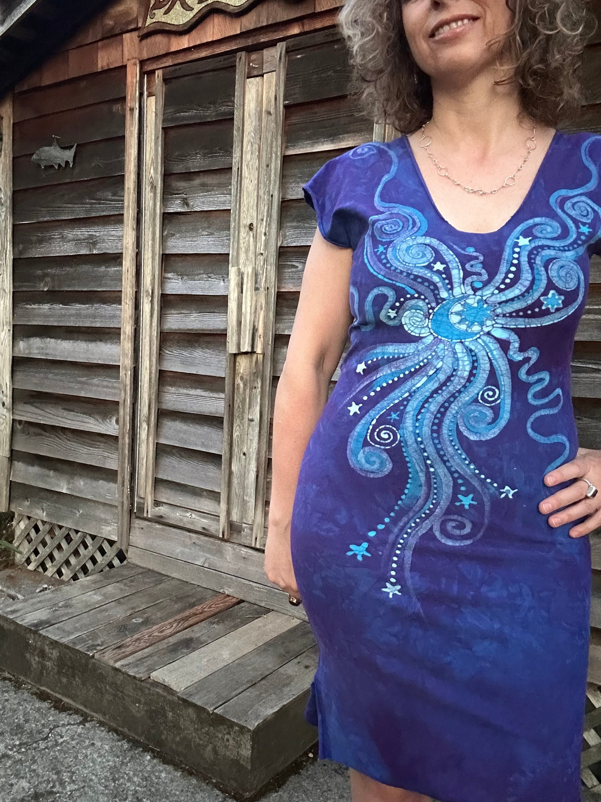 Wisteria Bliss Tribal Stretchy Tube Batik Dress Batik Dresses Batikwalla
