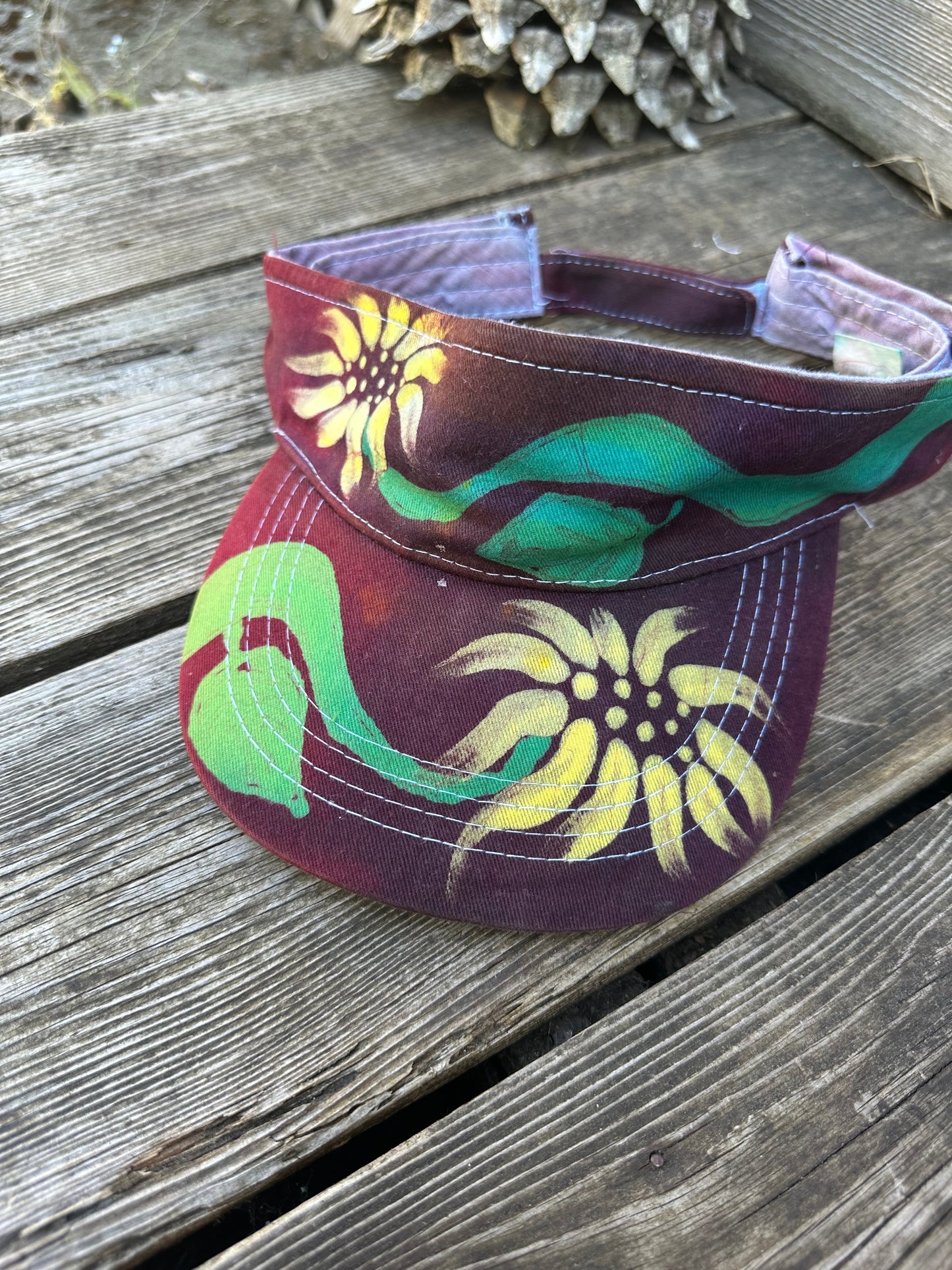Sunflowers Sun Visor Hat Creative Ideas batikwalla Sunflowers