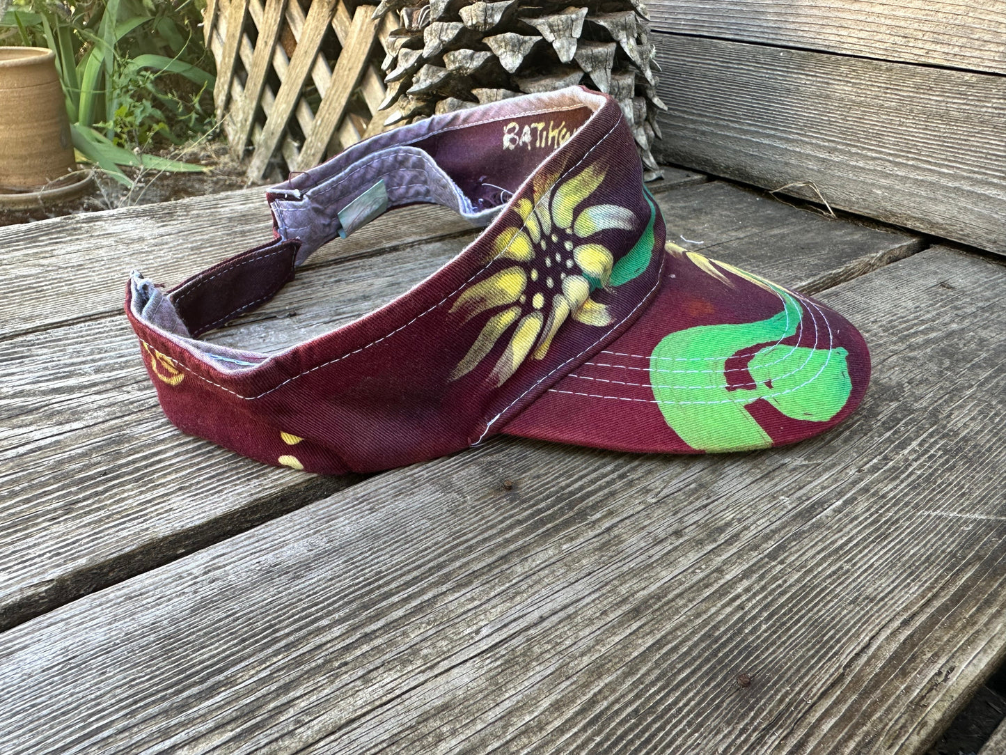 Sunflowers Sun Visor Hat Creative Ideas batikwalla