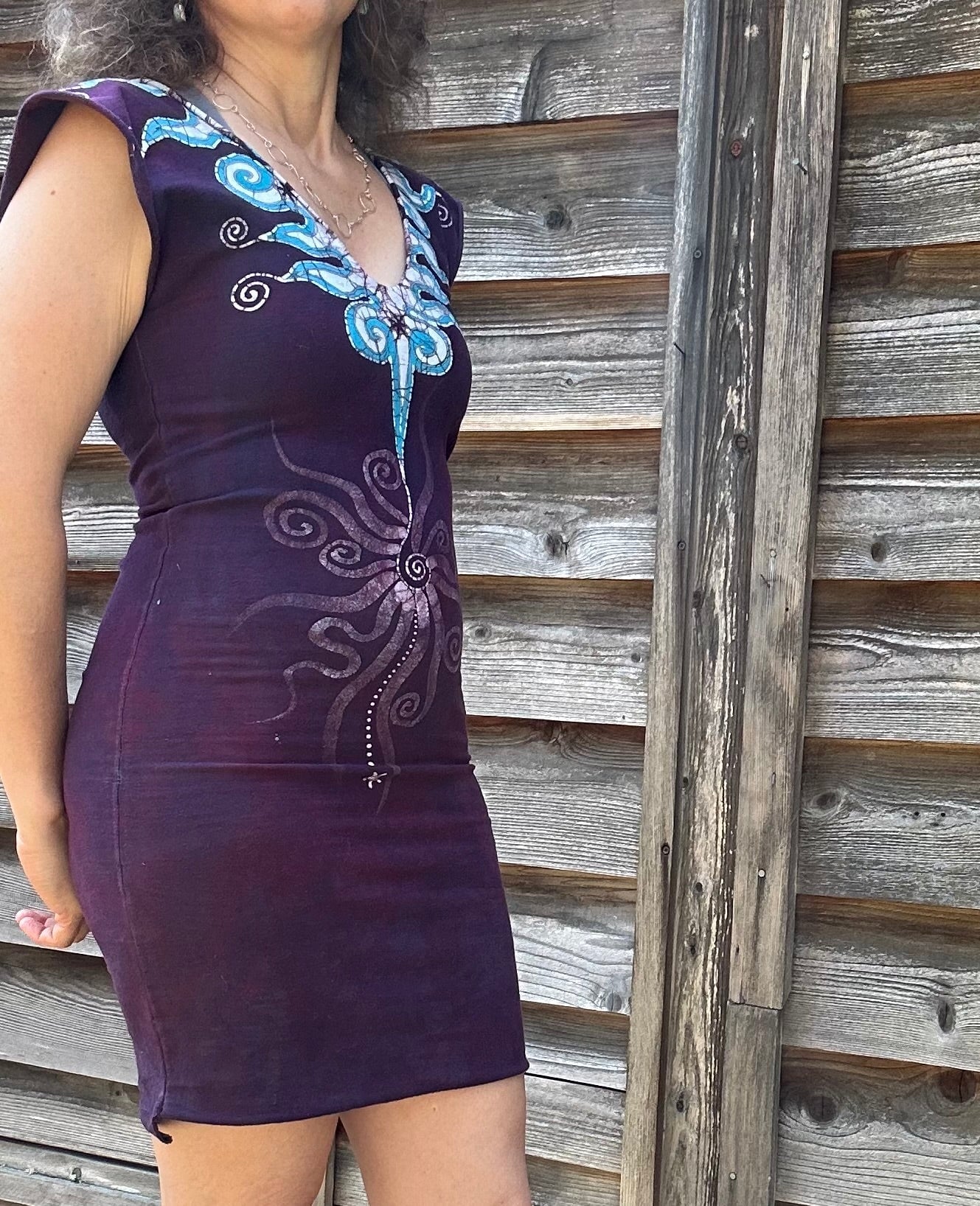 Ruby Sapphire Tribal Dance Tube Dress - Sale Basket - One Size Batik Dresses Batikwalla