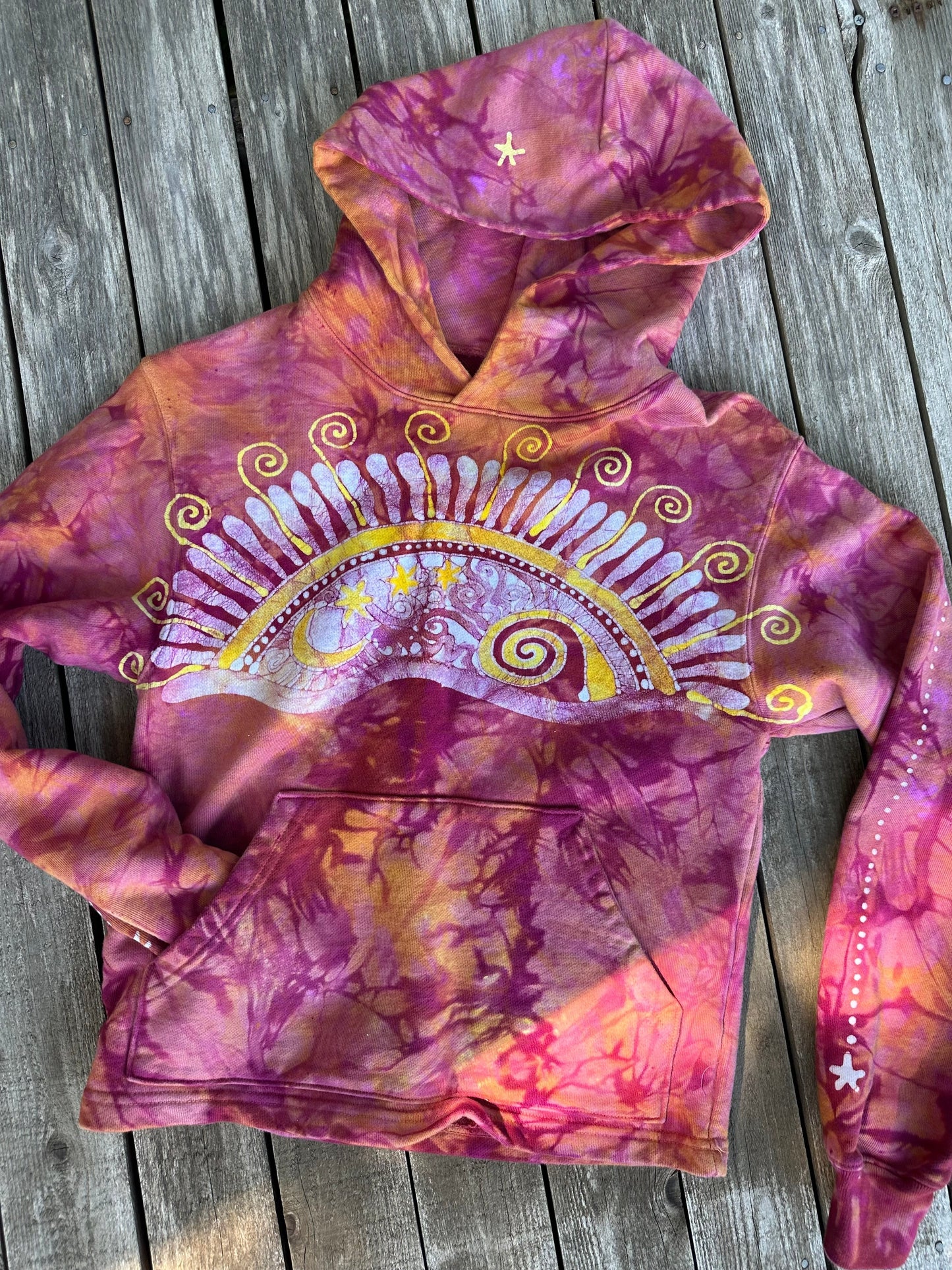 A Day At The Beach - Pullover Batikwalla Hoodie - One Size hoodie batikwalla