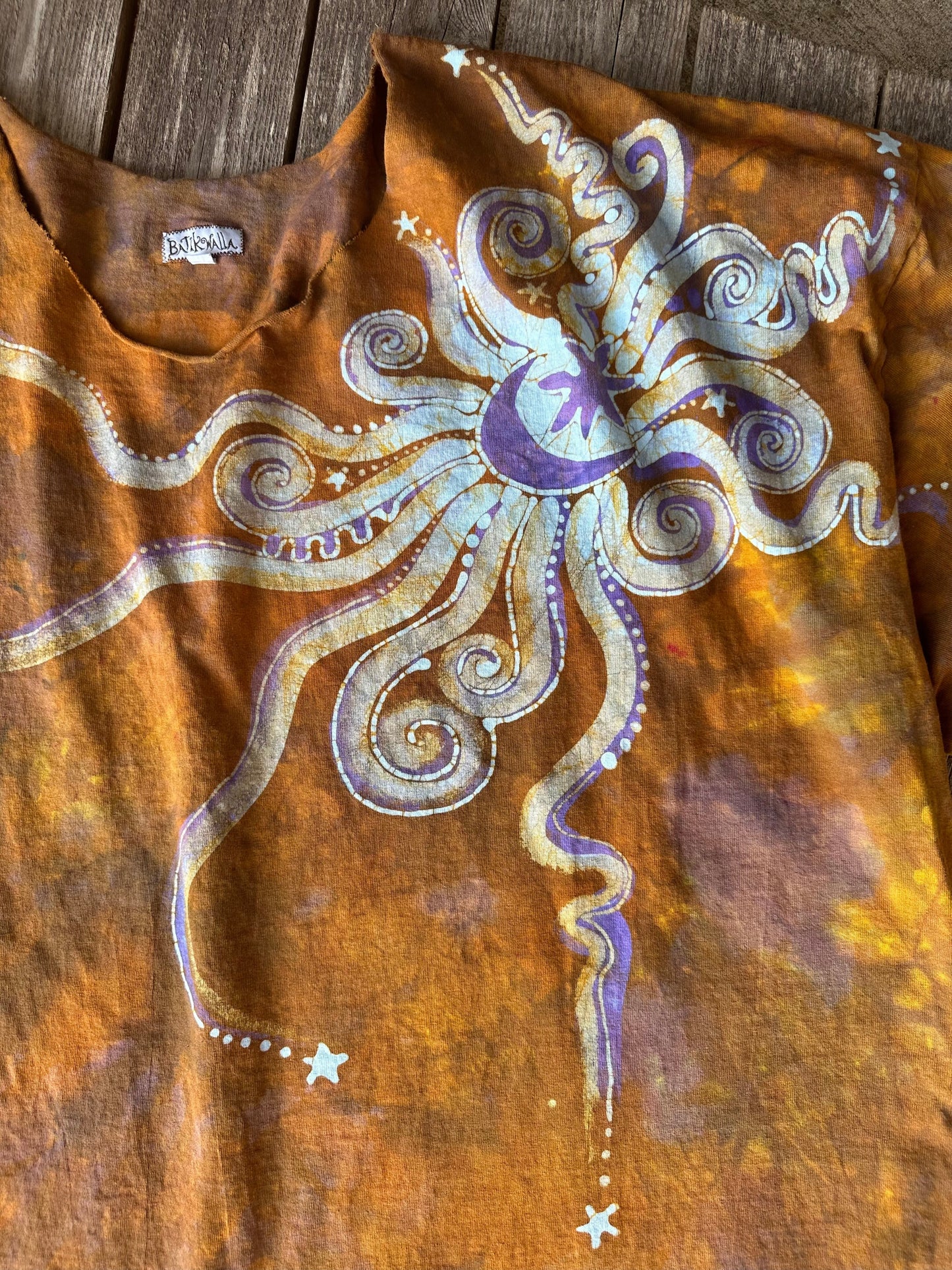 Golden Amber Moon Tee - Size 3X Shirts & Tops Batikwalla by Victoria