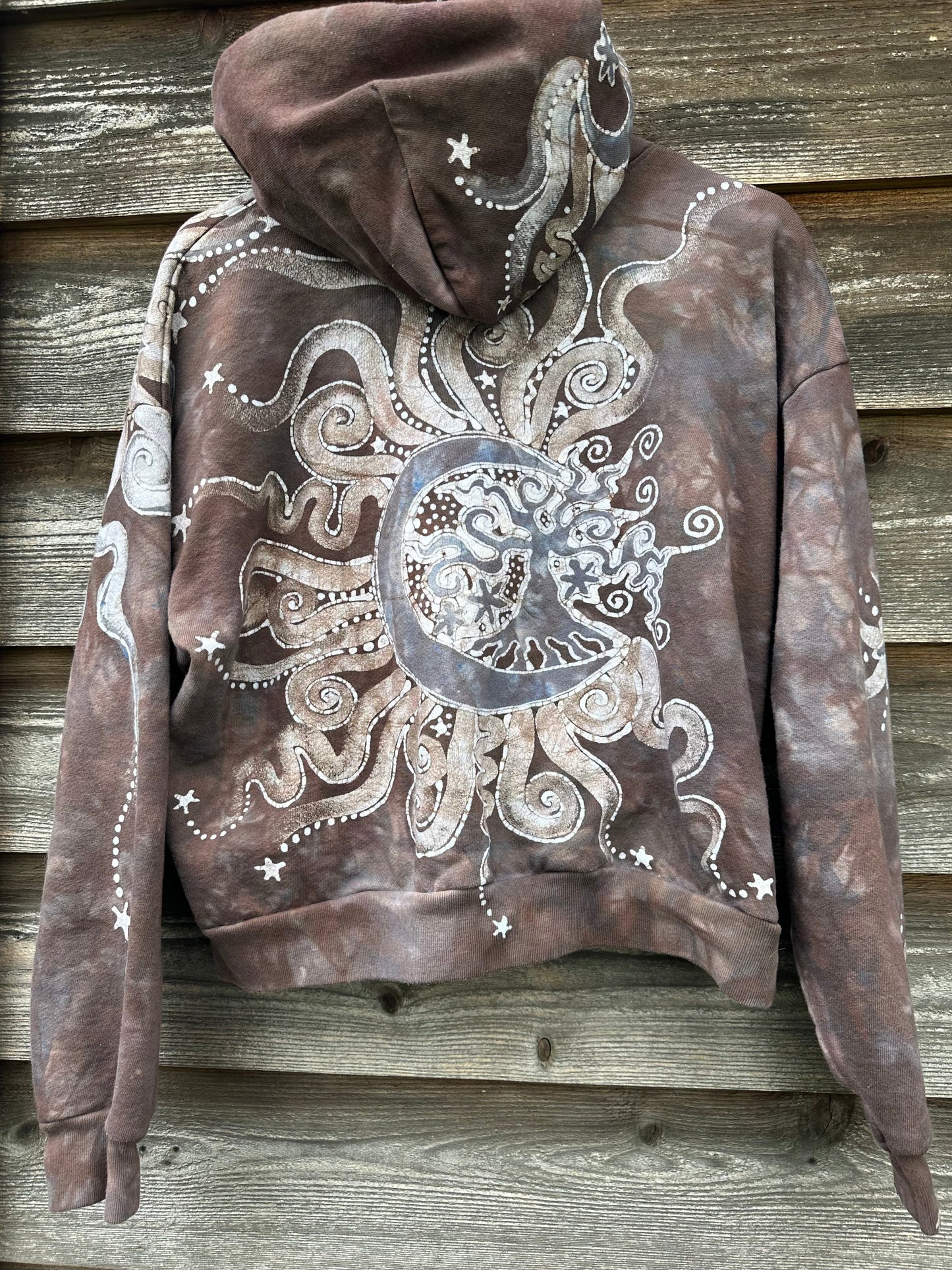 Cedar Moon Handmade Batik Hoodie - One Size - M/L hoodie batikwalla