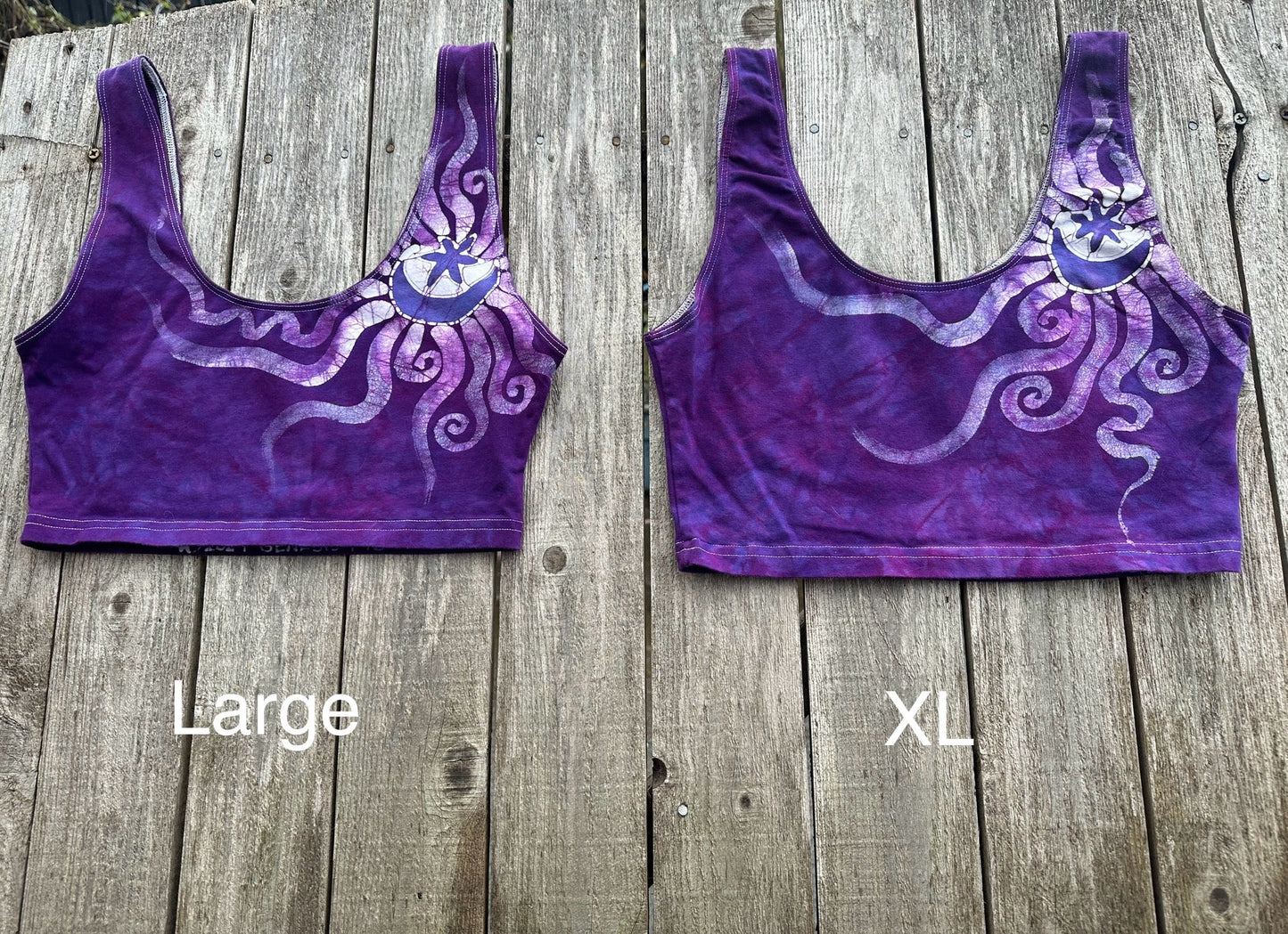 Magenta Moon and Stars Sports Bra Tops batikwalla Large