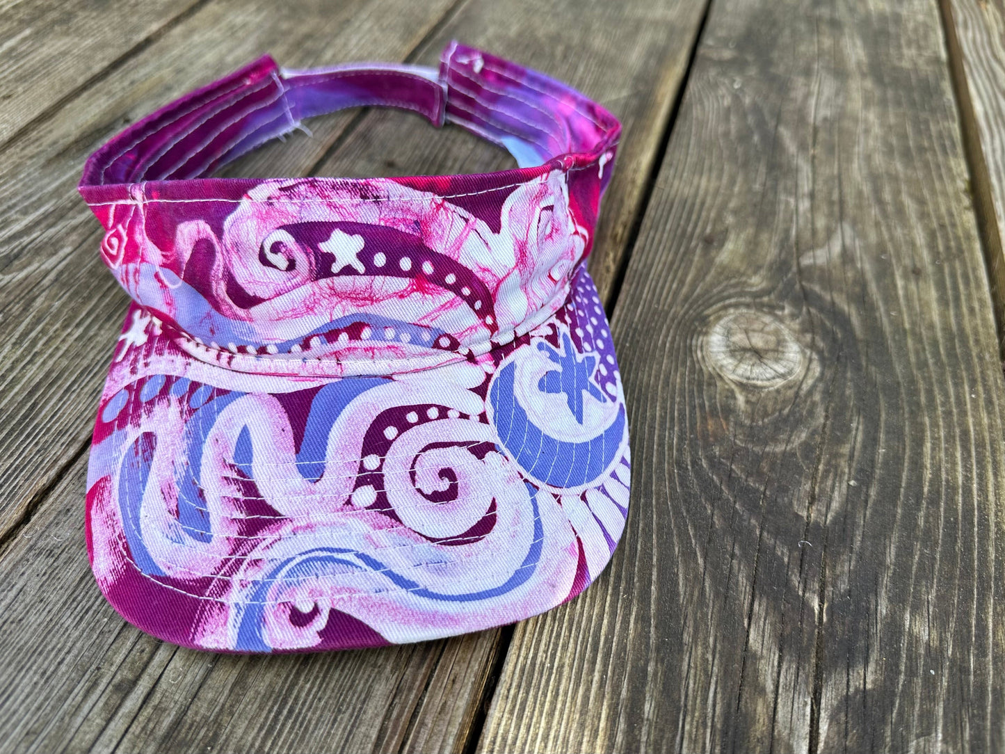 Berry Moon and Stars Sun Visor visor batikwalla