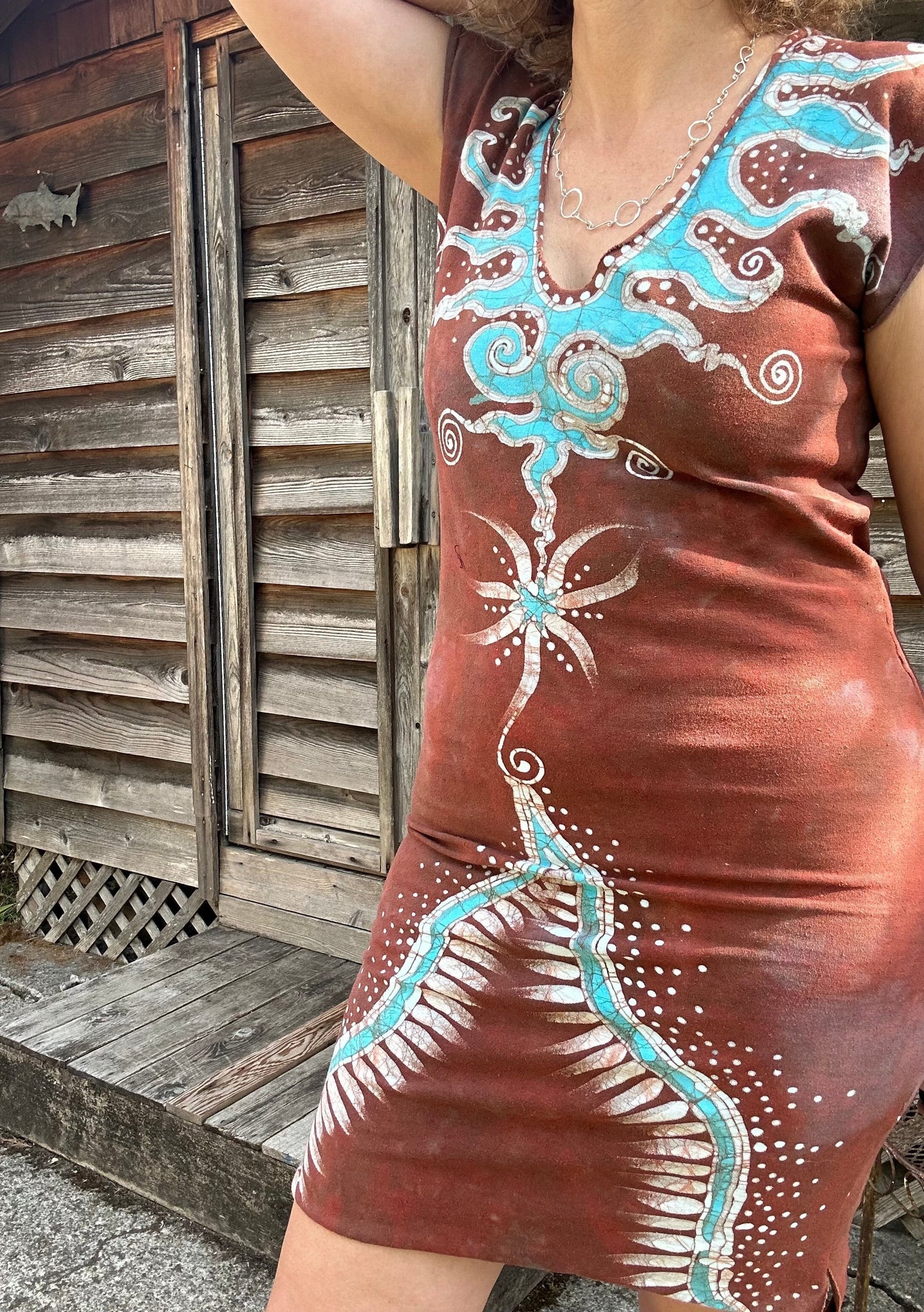 Red Cosmic Tribal Batik Tube Dress Batik Dresses Batikwalla