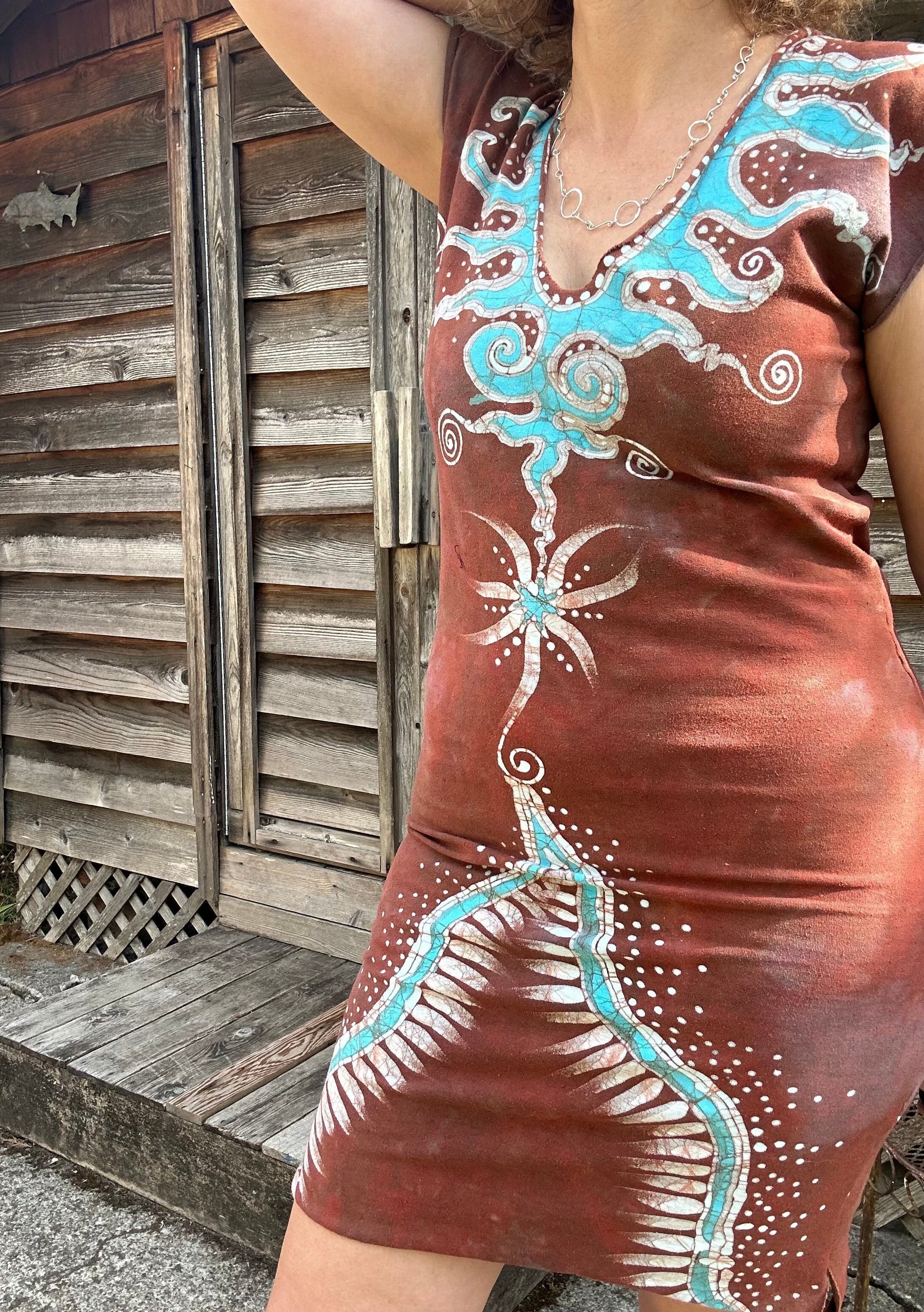 Red Cosmic Tribal Batik Tube Dress Batik Dresses Batikwalla