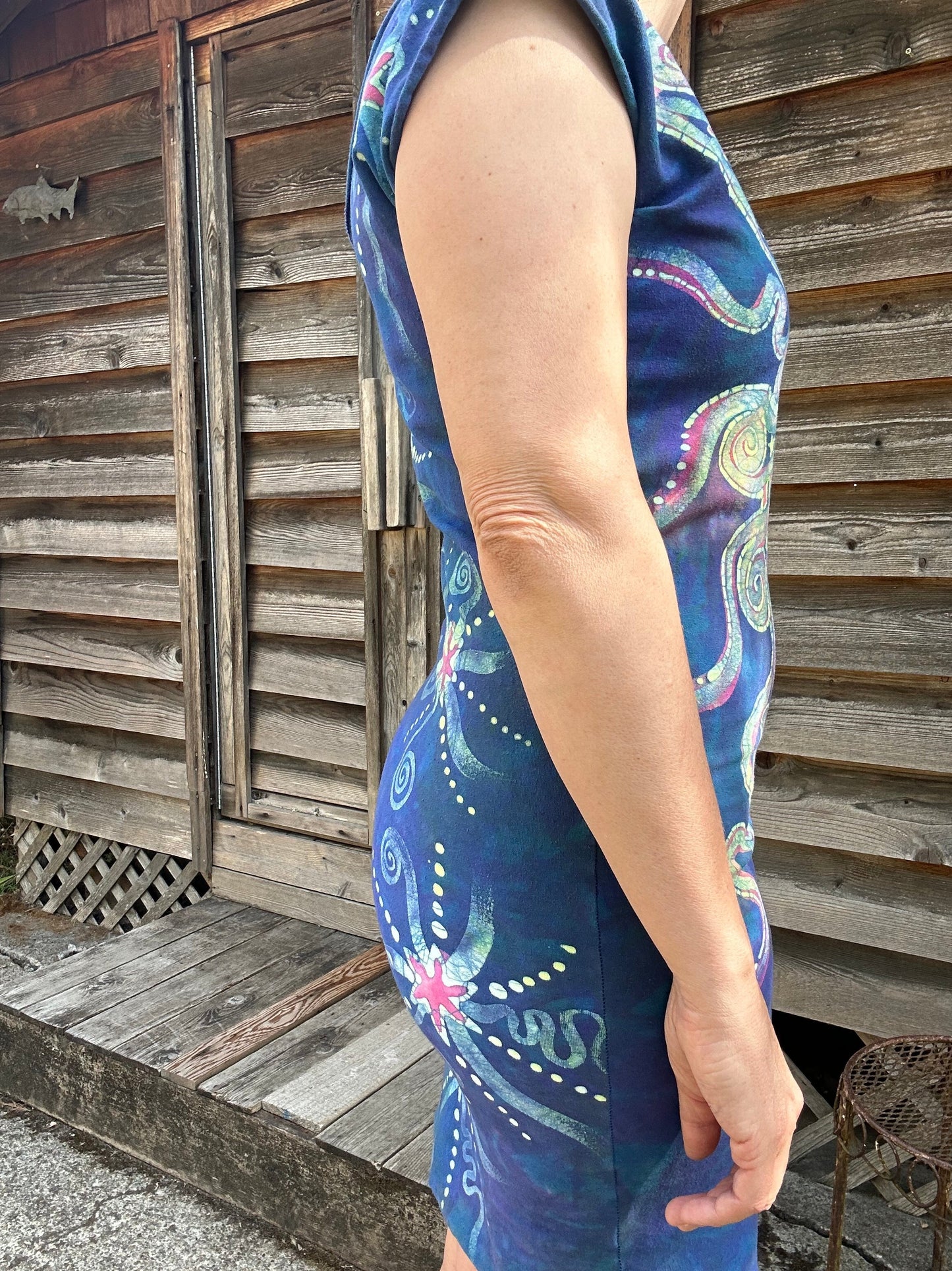 Blue Sky Blue Star Tribal Stretchy Batik Tube Dress Batik Dresses Batikwalla