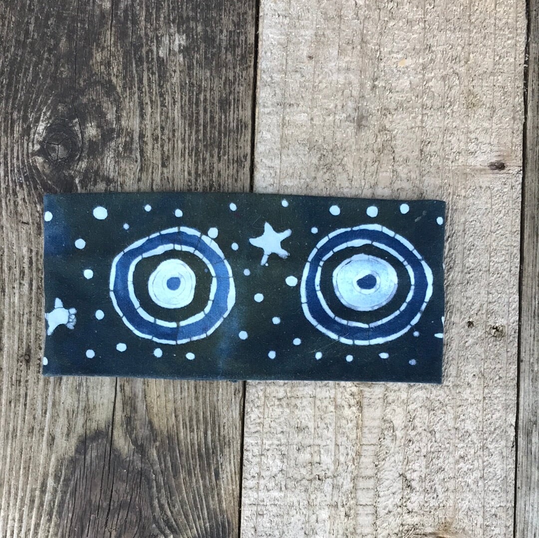 Wild Blueberries Fold Over Headband - by Batikwalla Batikwalla by Victoria wild blueberries