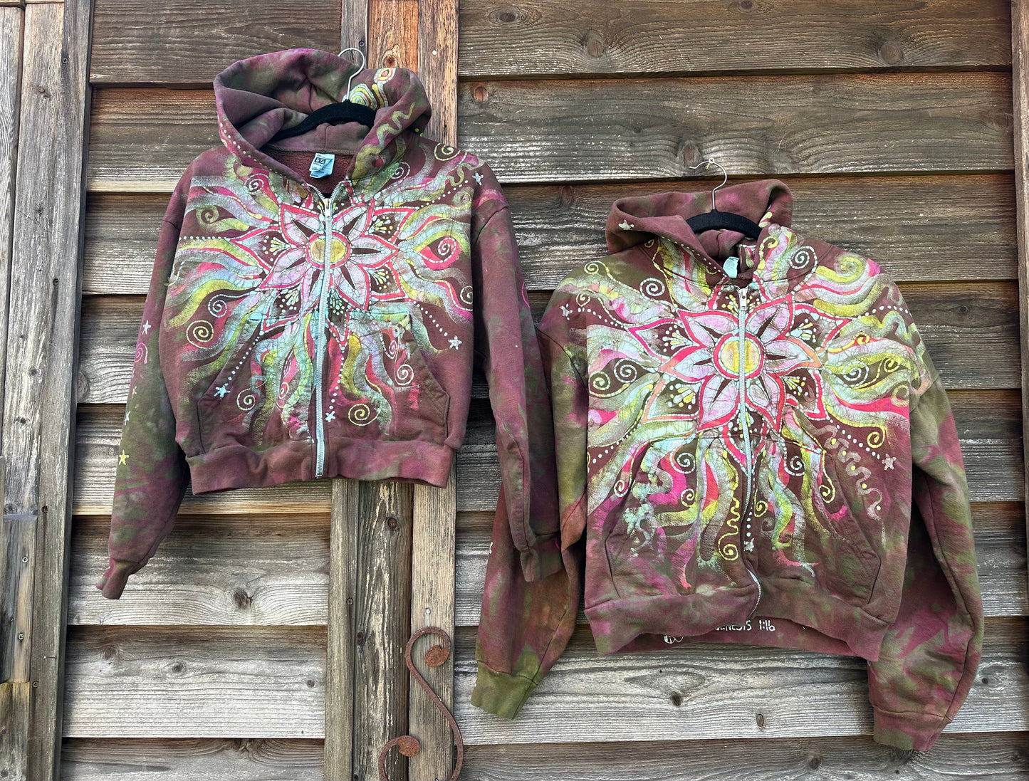 Lotus Flower Handmade Batik Hoodie hoodie batikwalla
