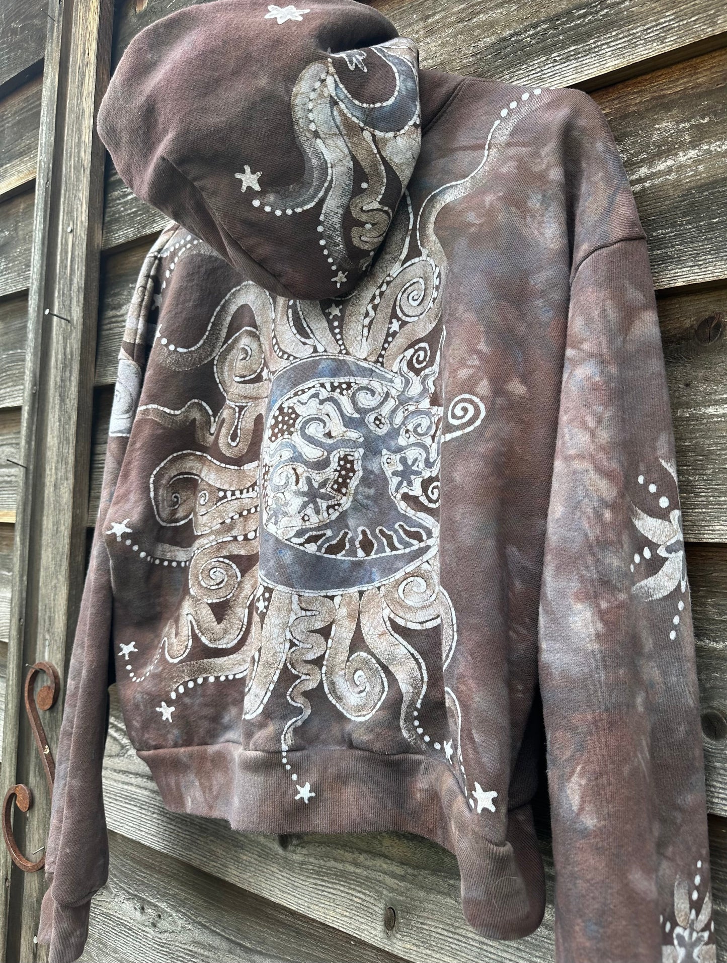 Cedar Moon Handmade Batik Hoodie - One Size - M/L hoodie batikwalla