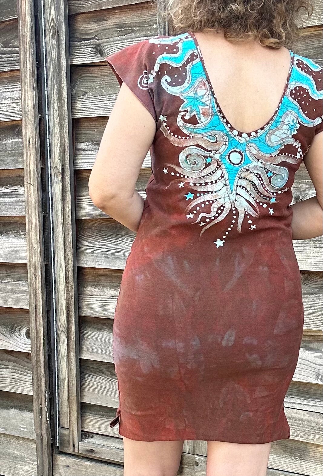 Red Cosmic Tribal Batik Tube Dress Batik Dresses Batikwalla