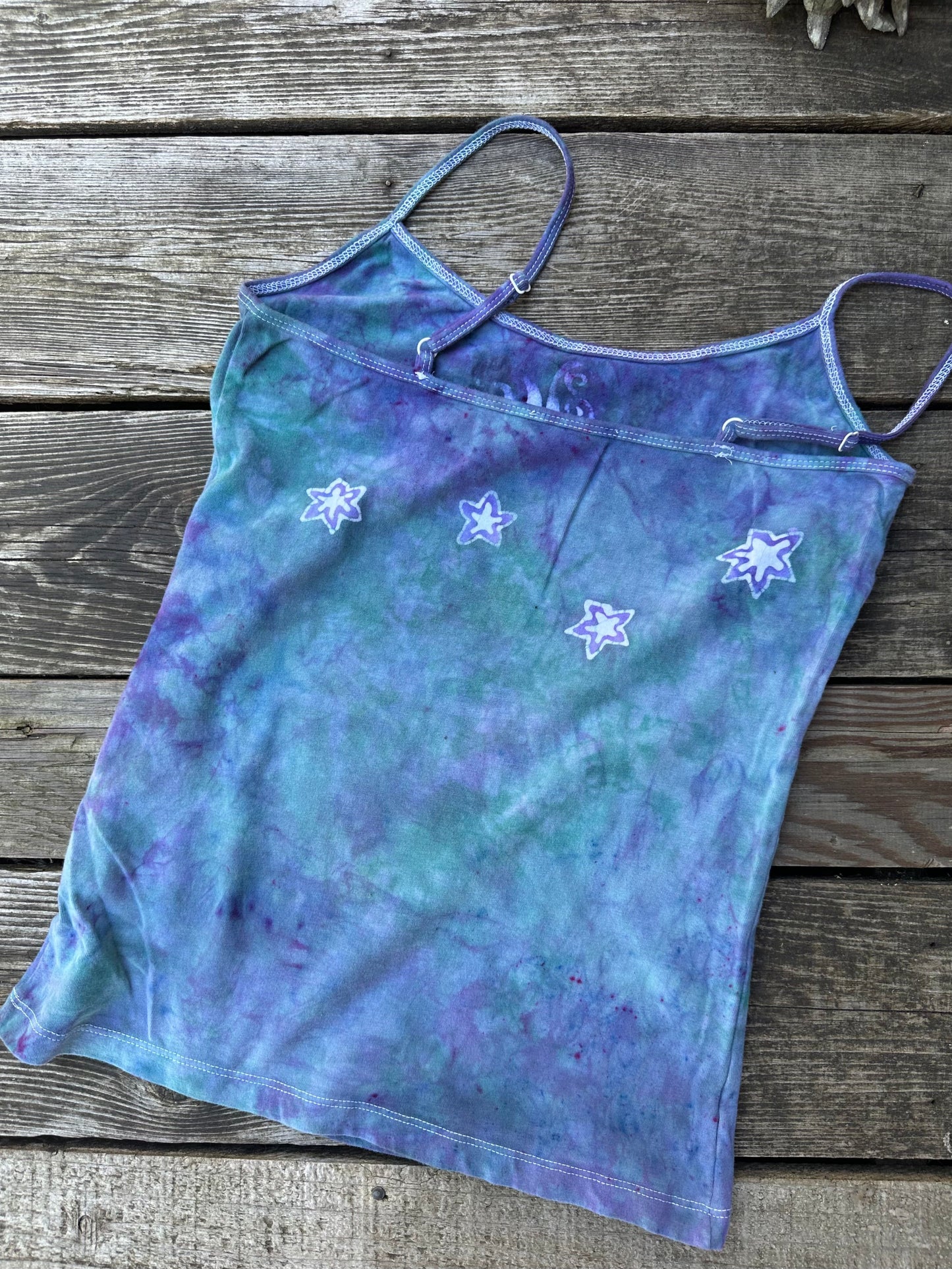 Waves and Sunshine Hand Painted Batik Tank Top Tops batikwalla