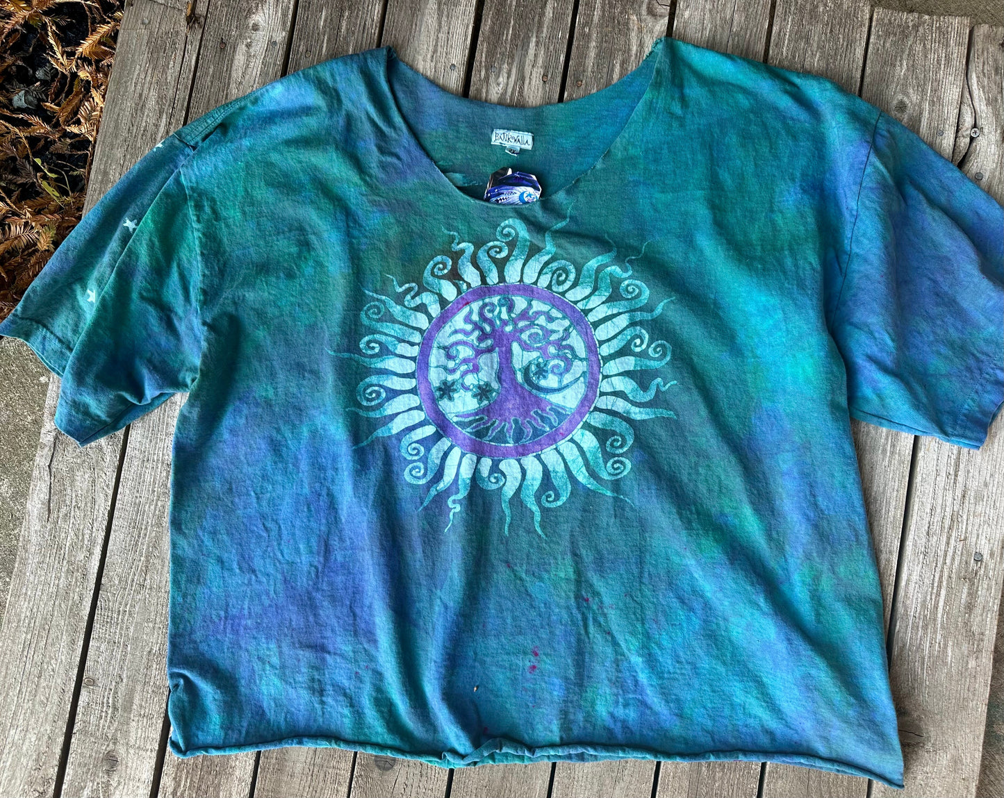 Tree of Life Sea Urchin Tee - Size 2X Shirts & Tops Batikwalla by Victoria 2X