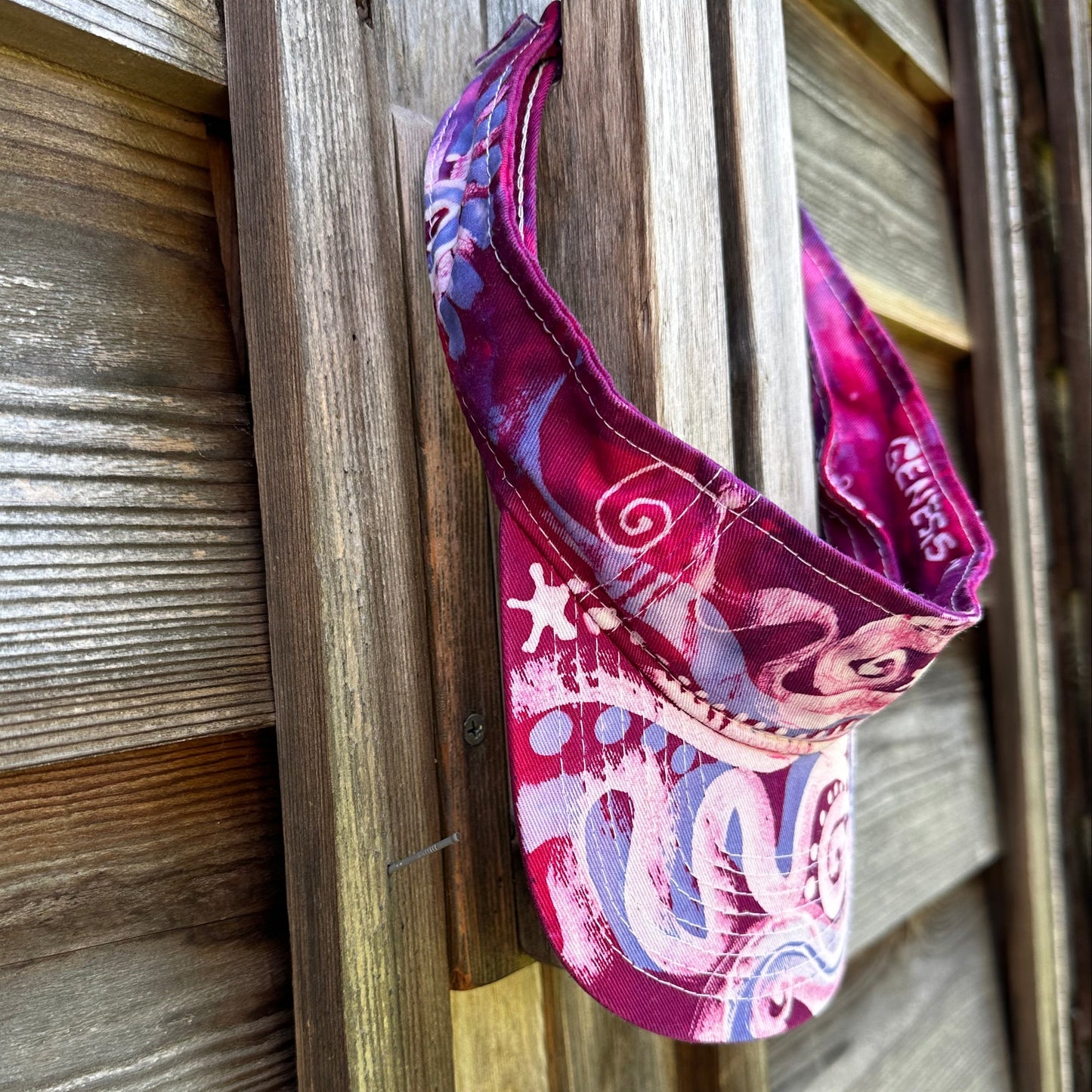 Berry Moon and Stars Sun Visor visor batikwalla
