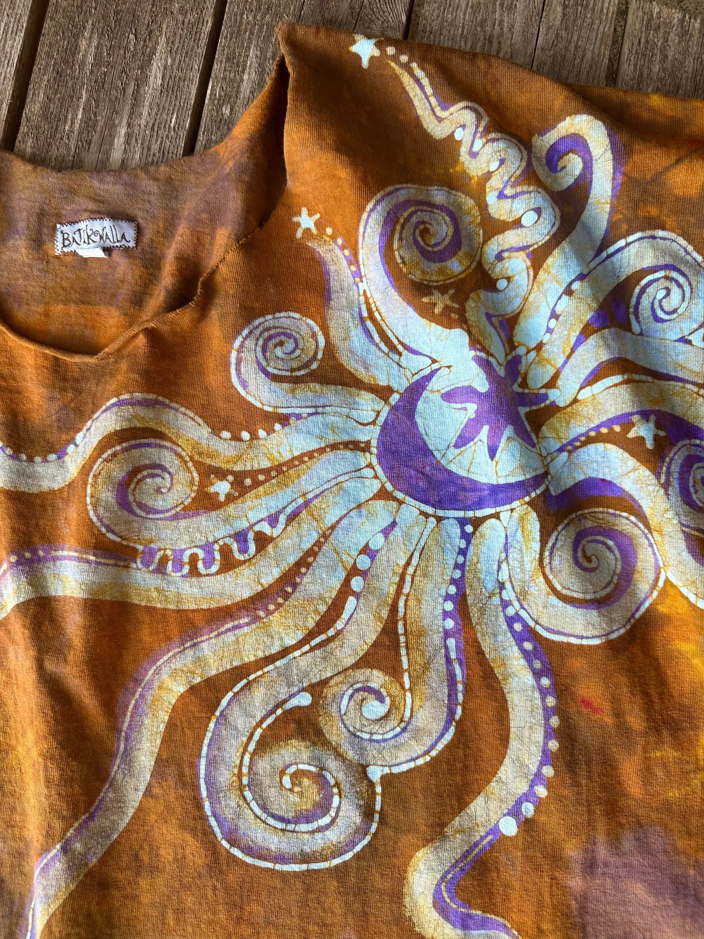 Golden Amber Moon Tee - Size 3X Shirts & Tops Batikwalla by Victoria