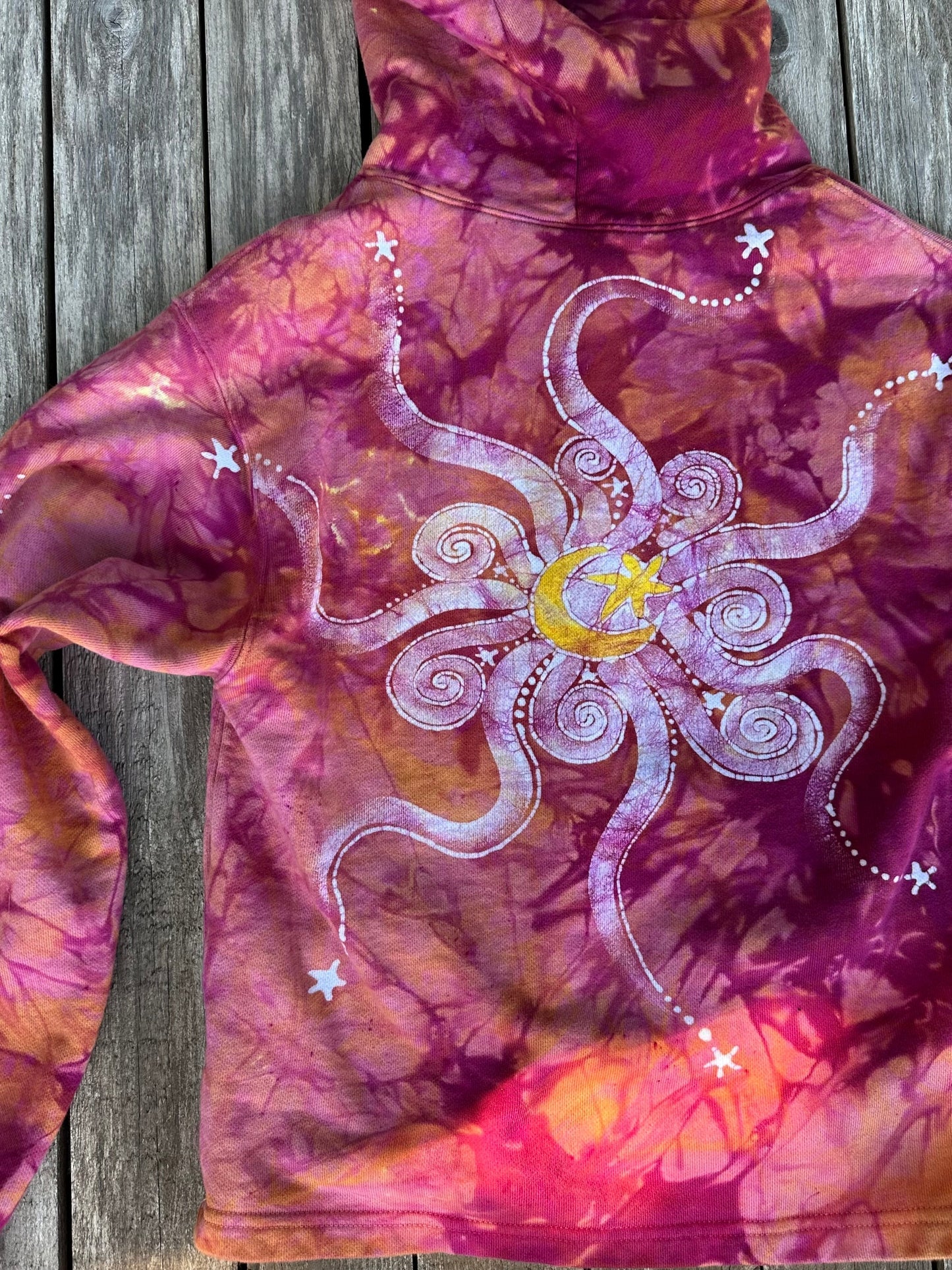 A Day At The Beach - Pullover Batikwalla Hoodie - One Size hoodie batikwalla