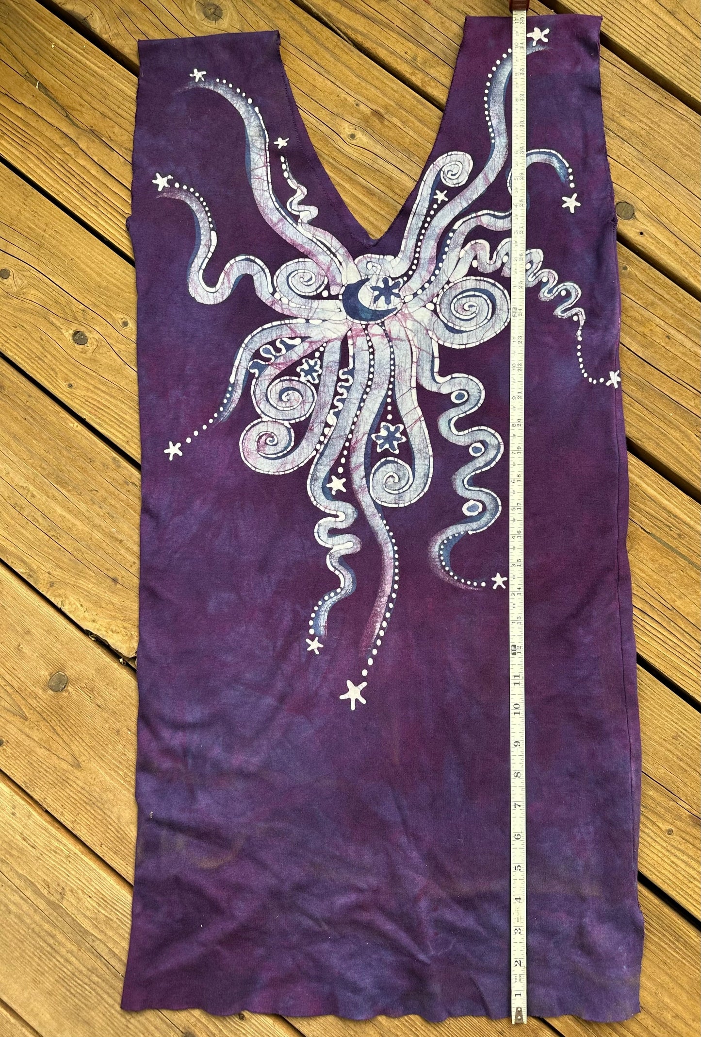 Eggplant Moonbeams Tribal Stretchy Hemp Tube Dress (short) Batik Dresses Batikwalla