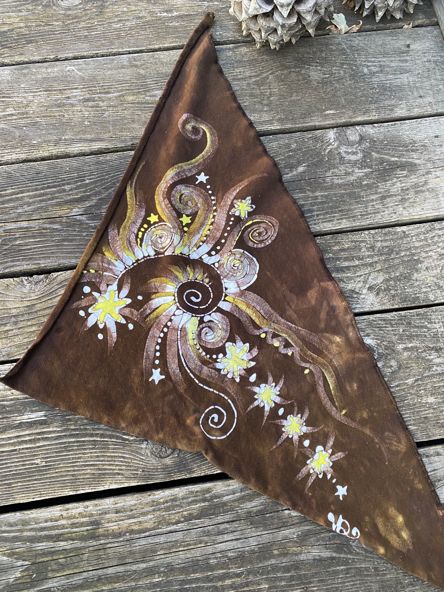 Campfire Night Handmade Batik Bandana scarf batikwalla