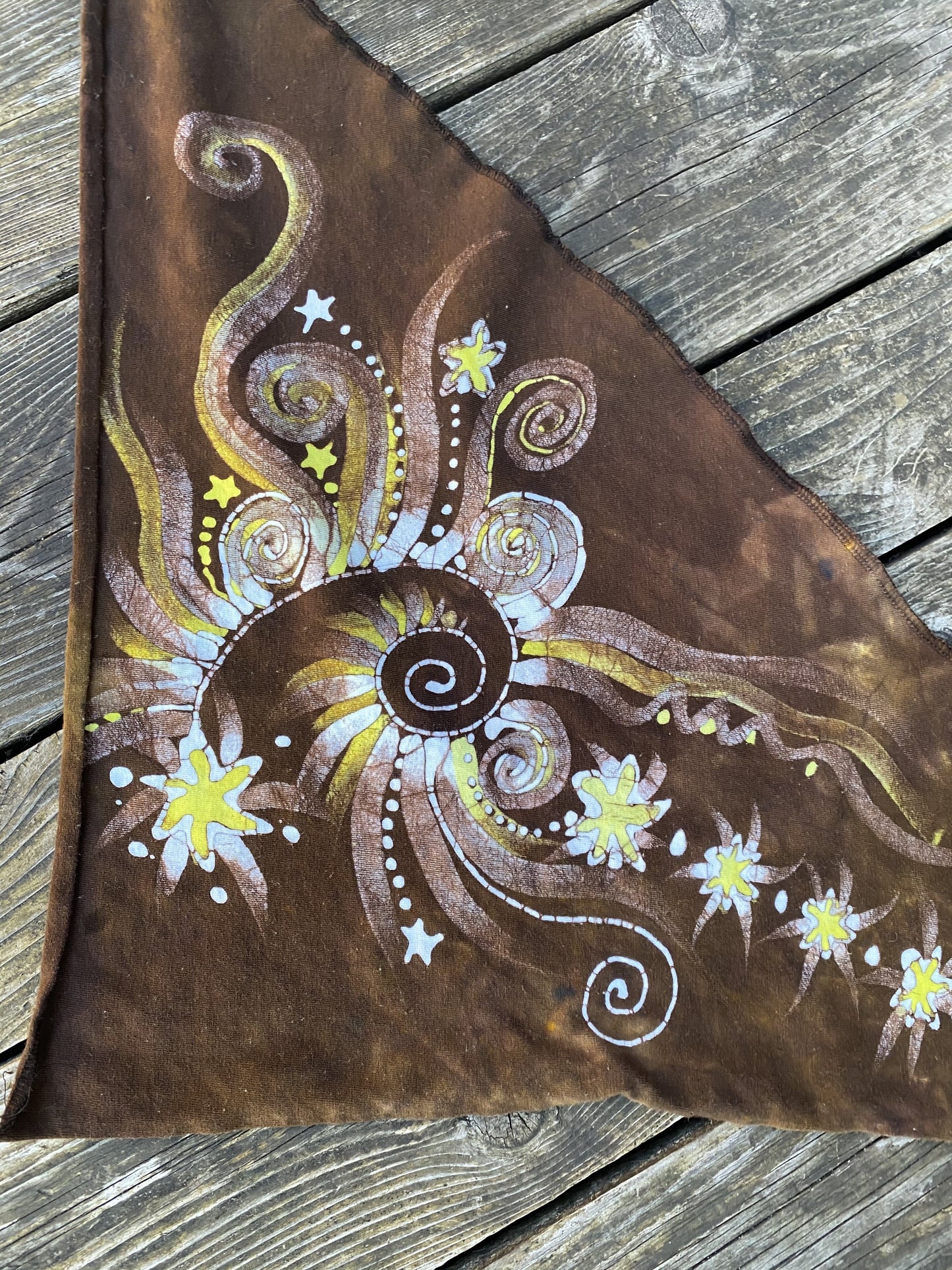 Campfire Night Handmade Batik Bandana scarf batikwalla