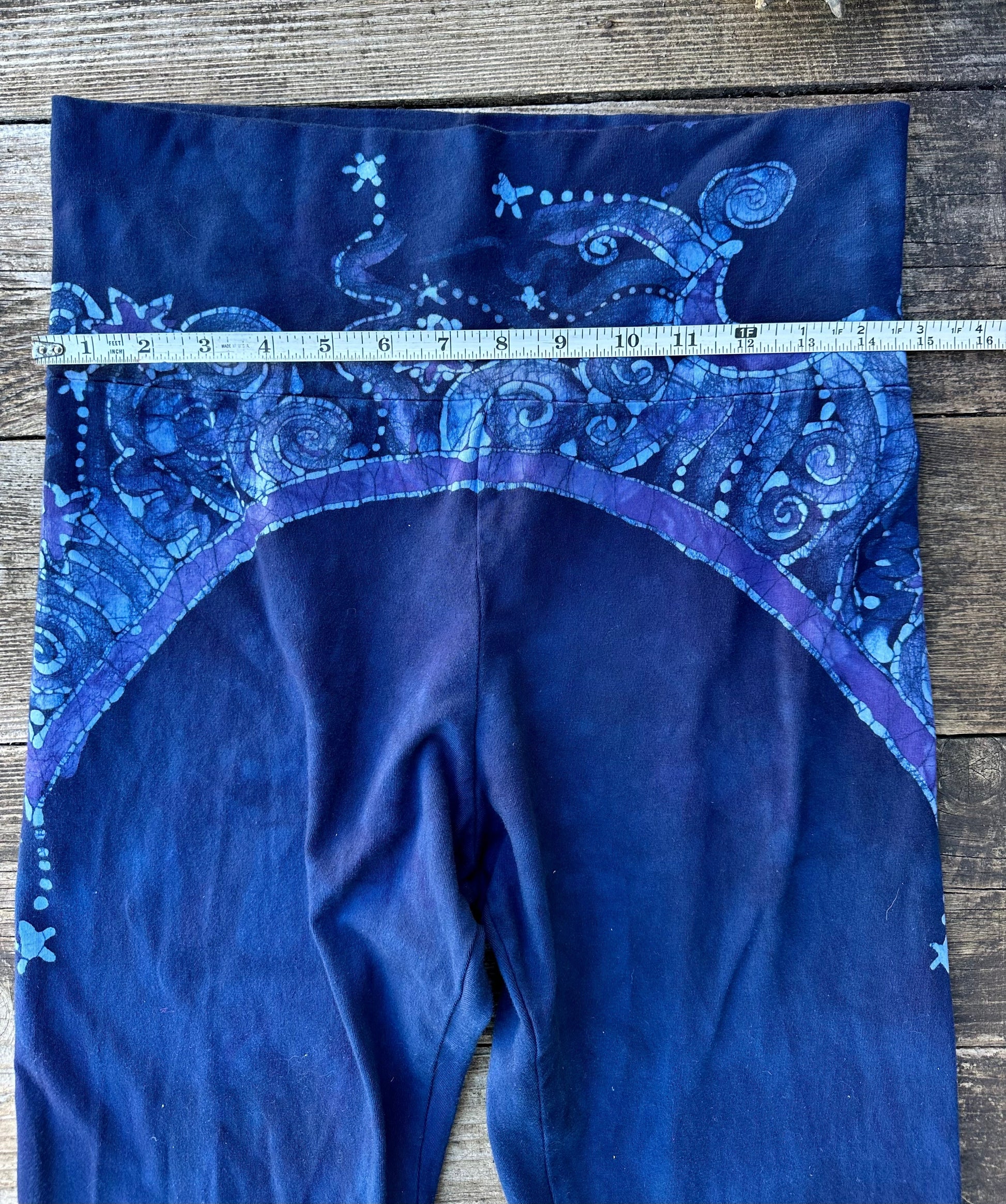 Midnight Rider Stars and Moon Stretchy Yoga Pants Size XL batikwalla