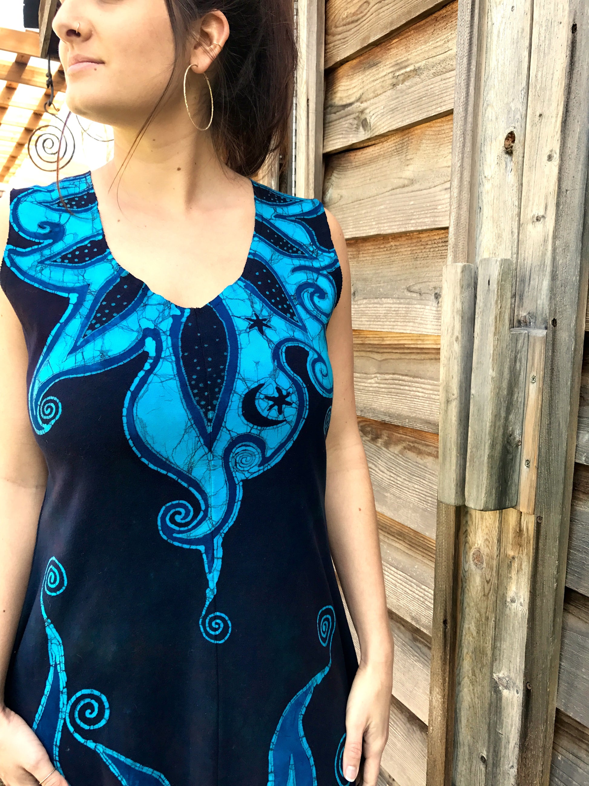 too wild batik kinda cute dress swirls