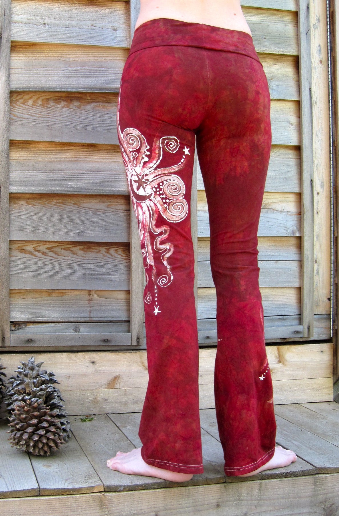 Red Batik Yoga Pants - Batikwalla
- 4
