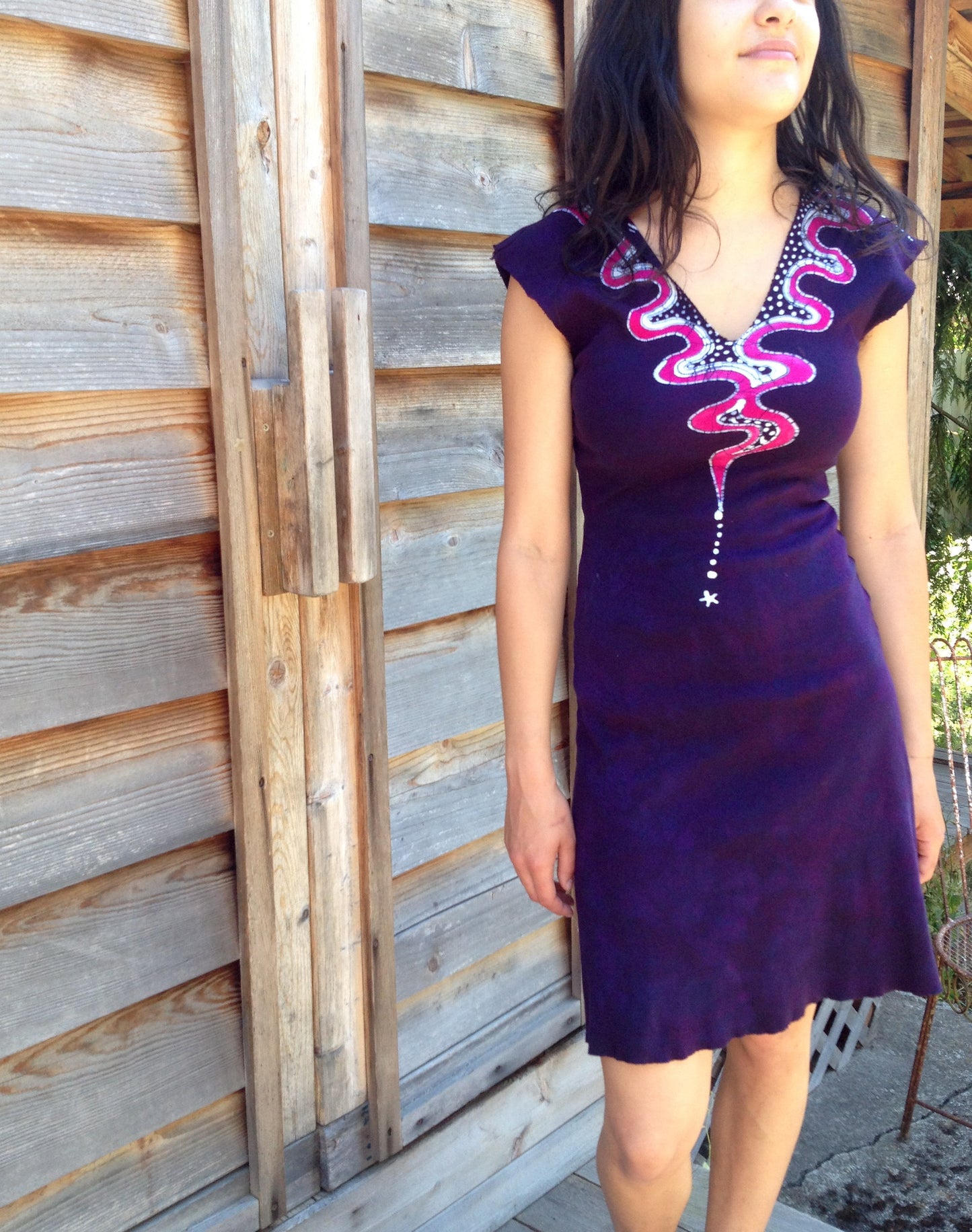Sweet Reminder Pink and Navy Batik Dress - Batikwalla
- 5