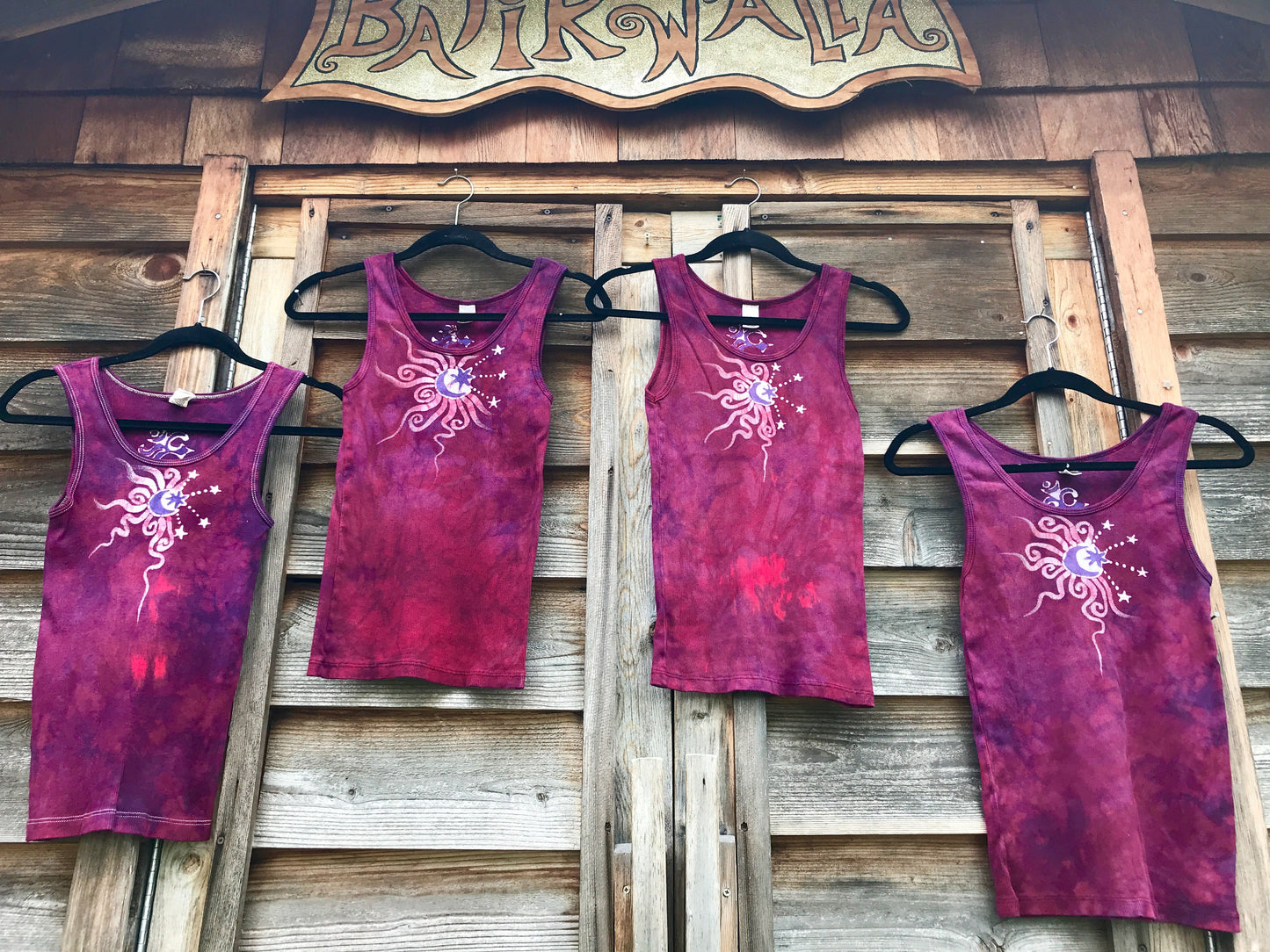 Yoga Om Clarity Tank Top in Magenta Moonrise